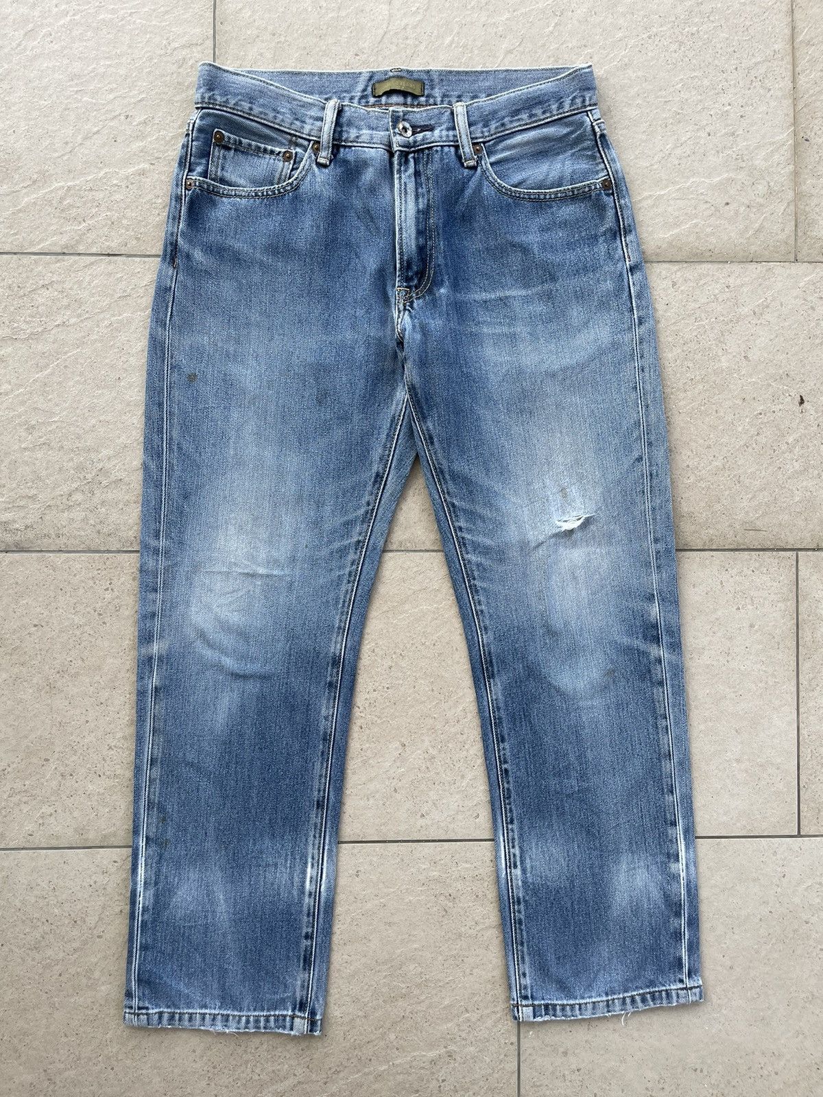 Japanese Brand × Uniqlo 🔥Japanese Brands Uniqlo Distressed Denim W30🔥 Size US 30 / EU 46 - 2 Thumbnail