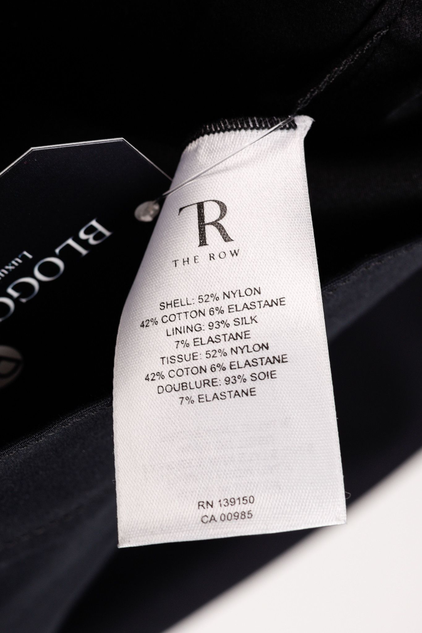 The Row The Row Gamner Black Stretch Cotton Fitted Mini Dress Size S / US 4 / IT 40 - 9 Thumbnail