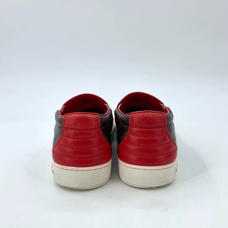 Louis Vuitton Louis Vuitton Brown logo presbyopic slip-on loafers shoes Size US 5.5 / IT 35.5 - 4 Thumbnail