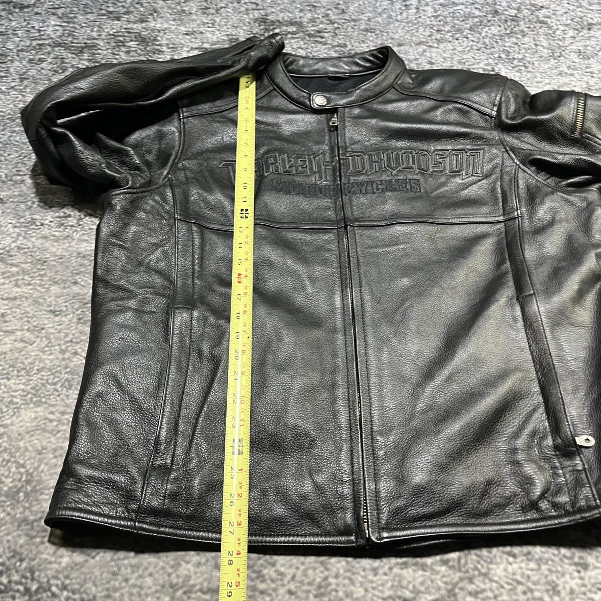 Harley Davidson VINTAGE HARLEY DAVIDSON AURORAL SKULL GRUNGE LEATHER JACKET Size US XL / EU 56 / 4 - 14 Thumbnail