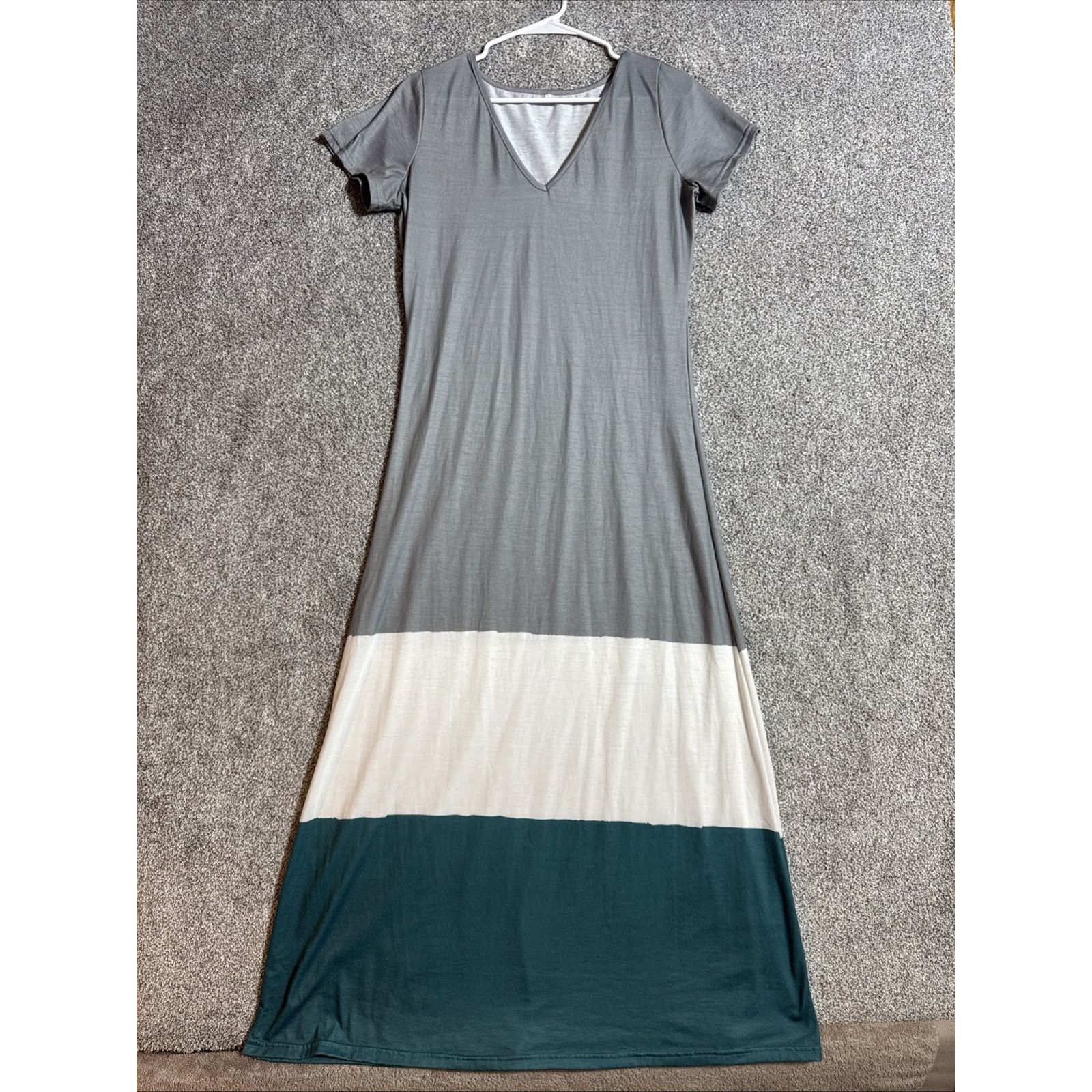 Other Colorblock Maxi Dress S Flowy Boho Coastal Chic Resortwear Size S / US 4 / IT 40 - 1 Thumbnail