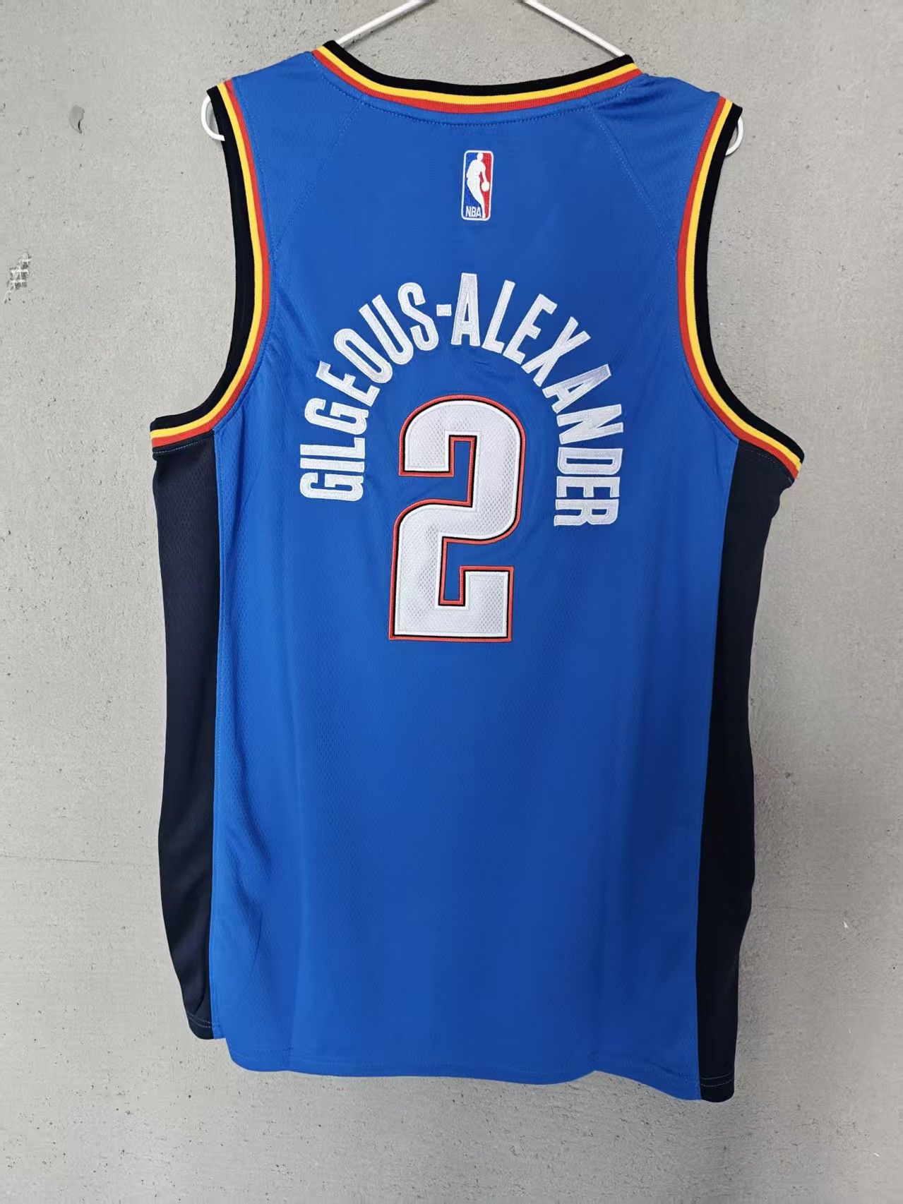 NBA Thunder 2 Shai Gilgeous-Alexander Jersey Double Stitched Size US M / EU 48-50 / 2 - 2 Thumbnail