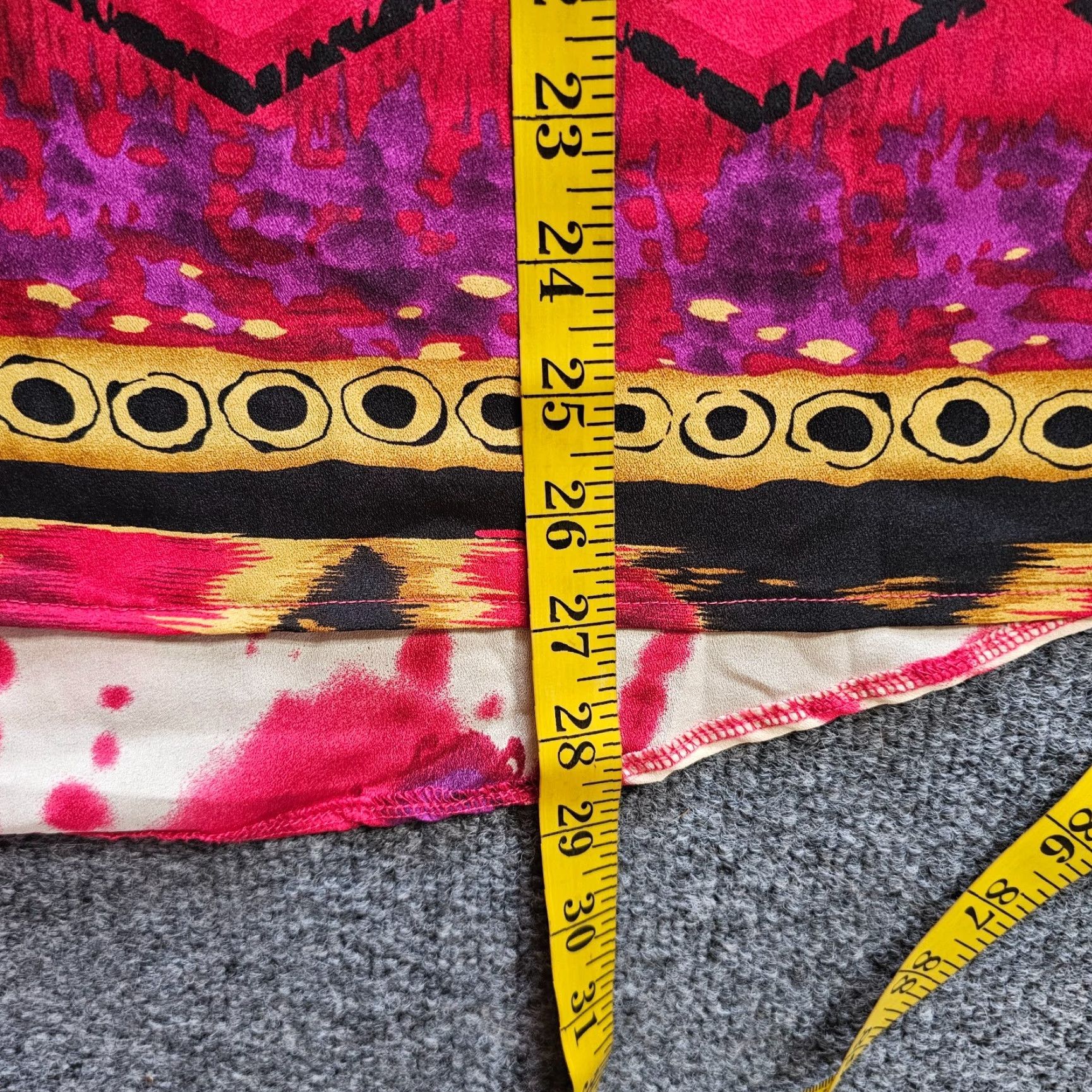 Bell Cocomo Top Shirt Women XL Petite Pink Southwest Bell Sleeve Aztec Casual Career Shirt Womens XL Petite Pink Aztec Southwest Bell Sleeve Size XL / US 12-14 / IT 48-50 - 6 Thumbnail