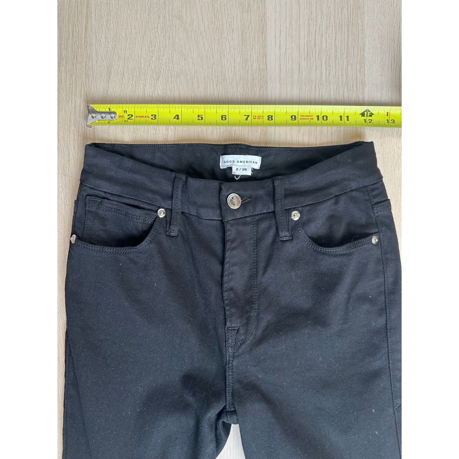 Good American Good American Black Denim Jeans - Size 2 - Mint Size 26" / US 2 / IT 38 - 5 Thumbnail