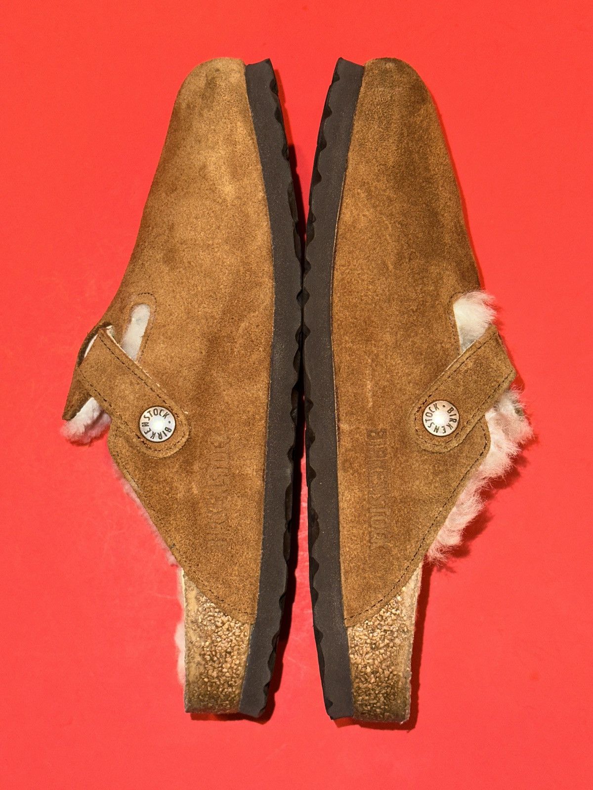 Birkenstock Birkenstock Boston Shearling Suede Leather Sandals Size 36 Size US 5.5 / IT 35.5 - 6 Thumbnail