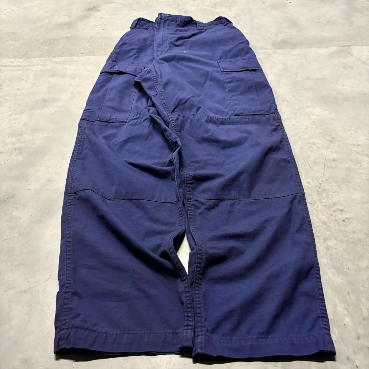 Japanese Brand × Vintage Crazy Vintage Y2K/2000s Baggy Blue Skater Cargo Pants! Size US 36 / EU 52 - 3 Thumbnail