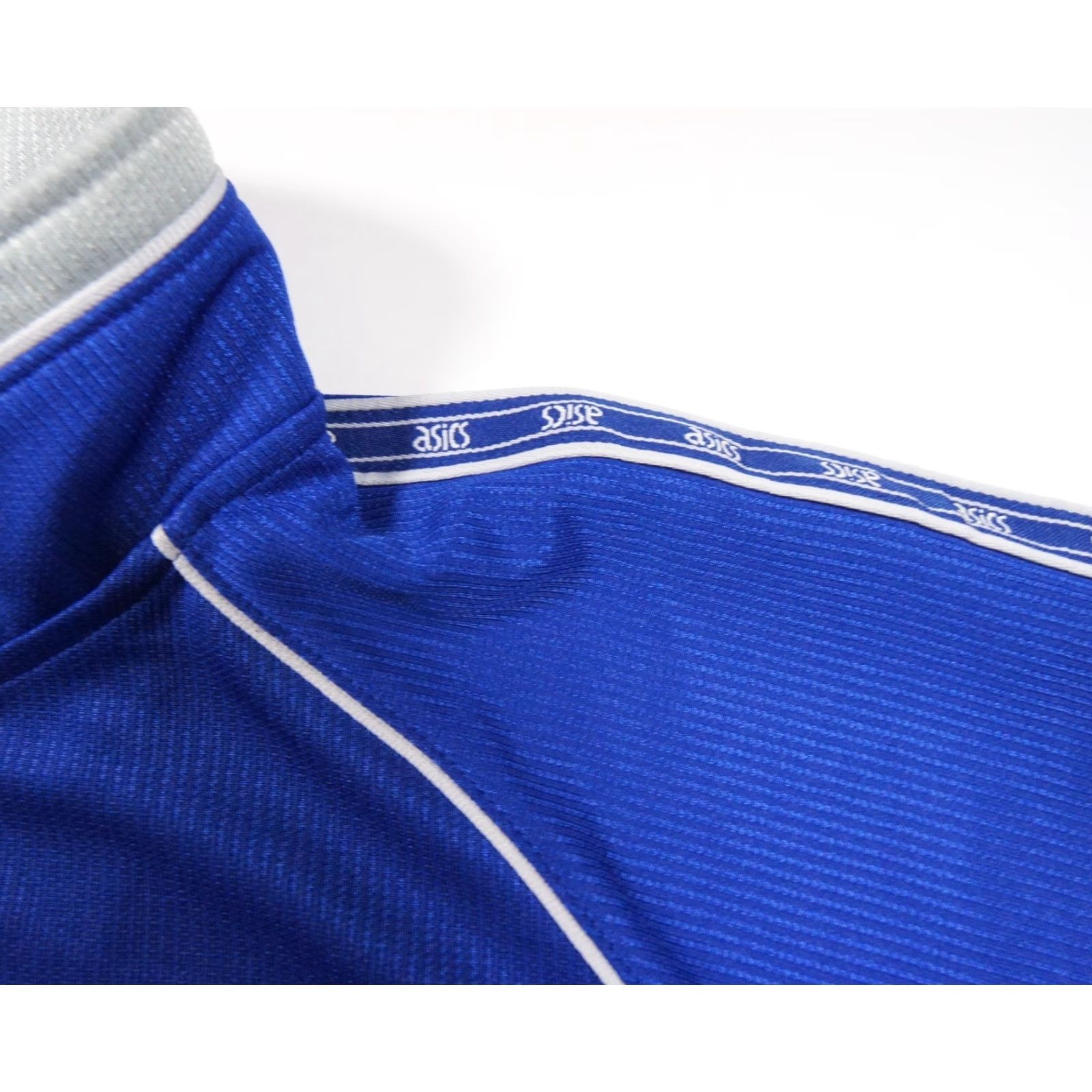 Asics VINTAGE ASICS Track Jacket Mens Medium Blue 1/4 Zip Pullover Japanese Uniform Jacket Regular Fit Sportswear Mens Size US M / EU 48-50 / 2 - 4 Thumbnail