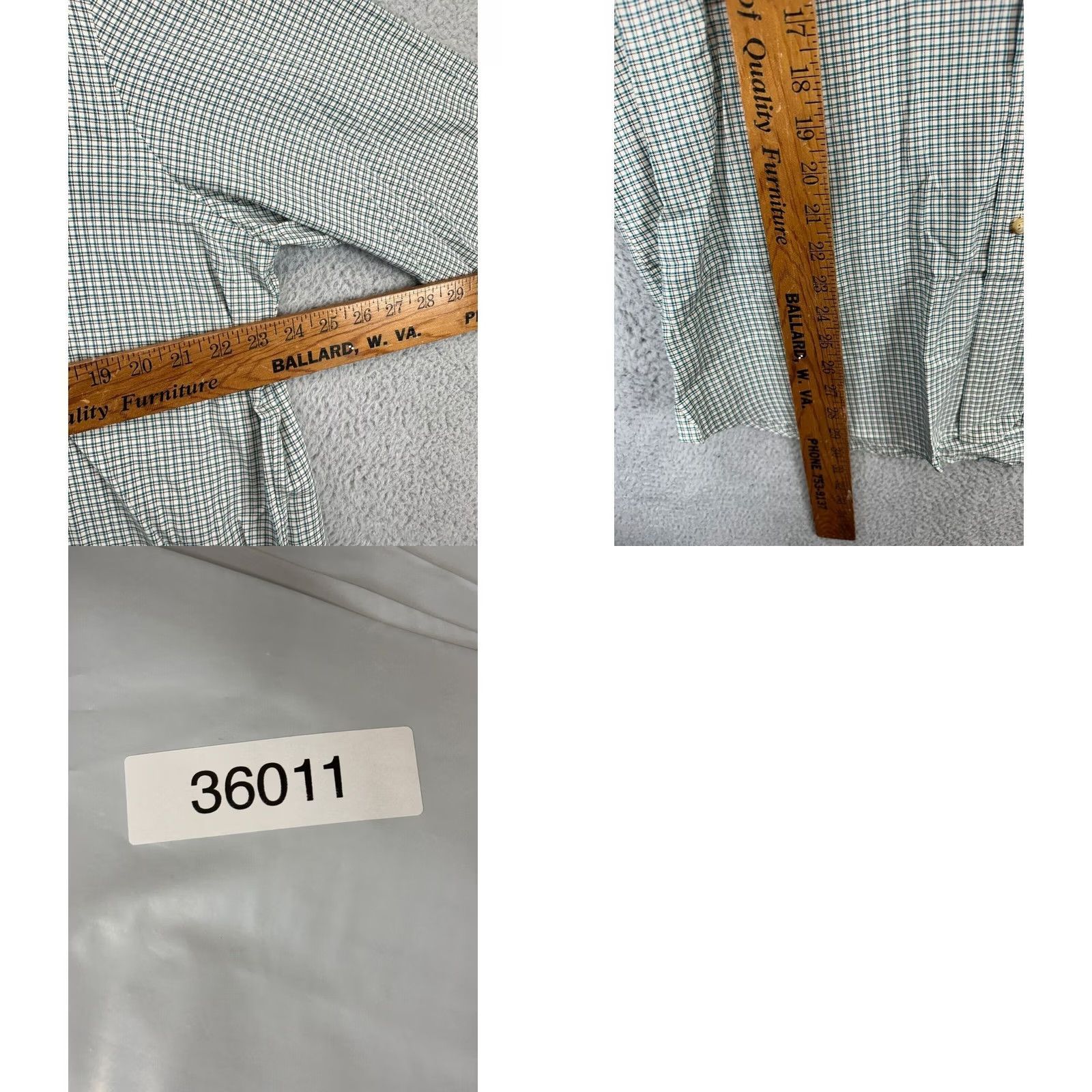 Ralph Lauren Ralph Lauren Shirt Mens Large Teal Checkered Plaid Pony Button Down Long Sleeve Size US L / EU 52-54 / 3 - 8 Thumbnail