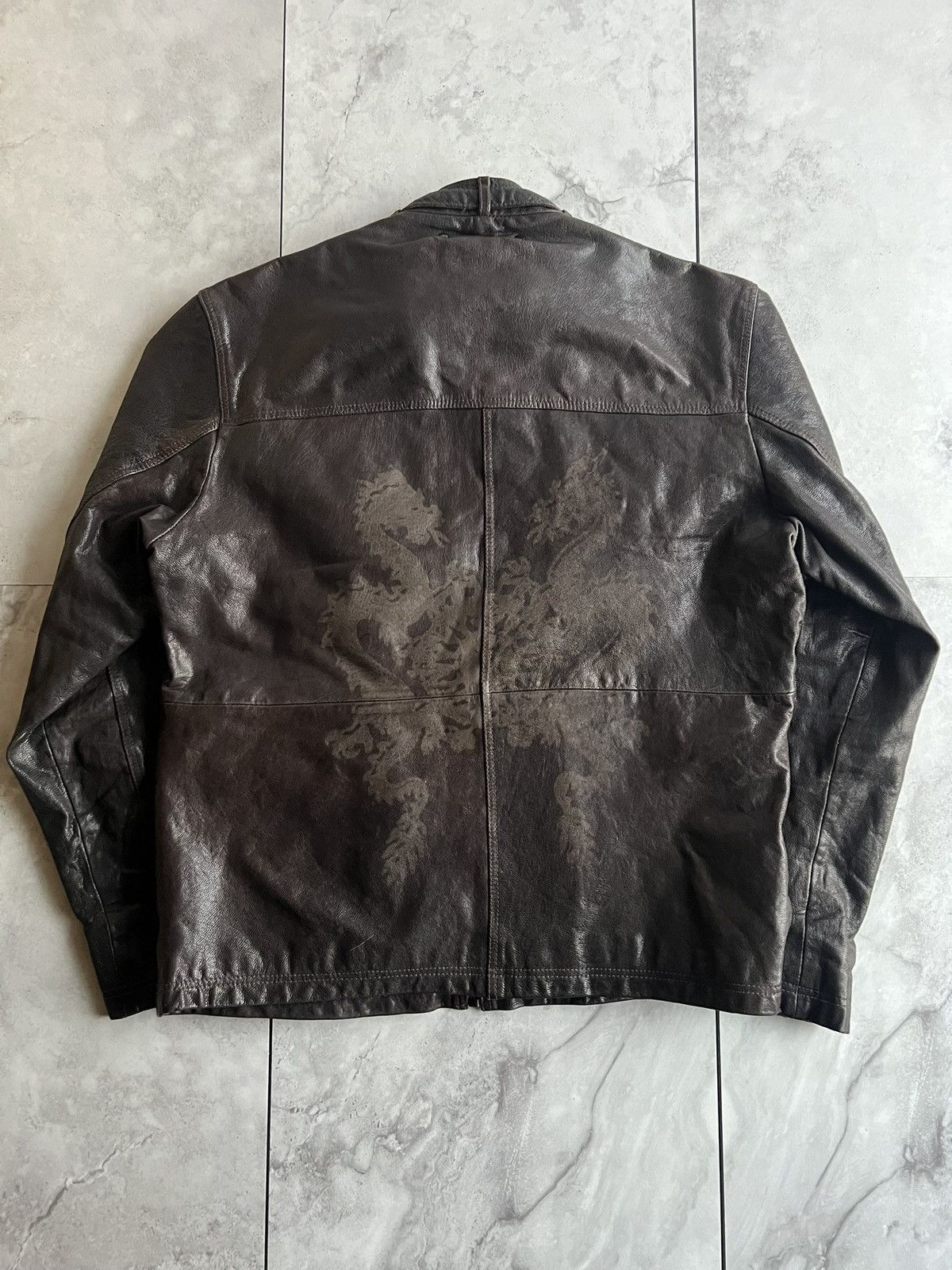 Hugo Boss Hugo Boss Orange Label “Dragon” Leather Jacket Size US XL / EU 56 / 4 - 3 Thumbnail