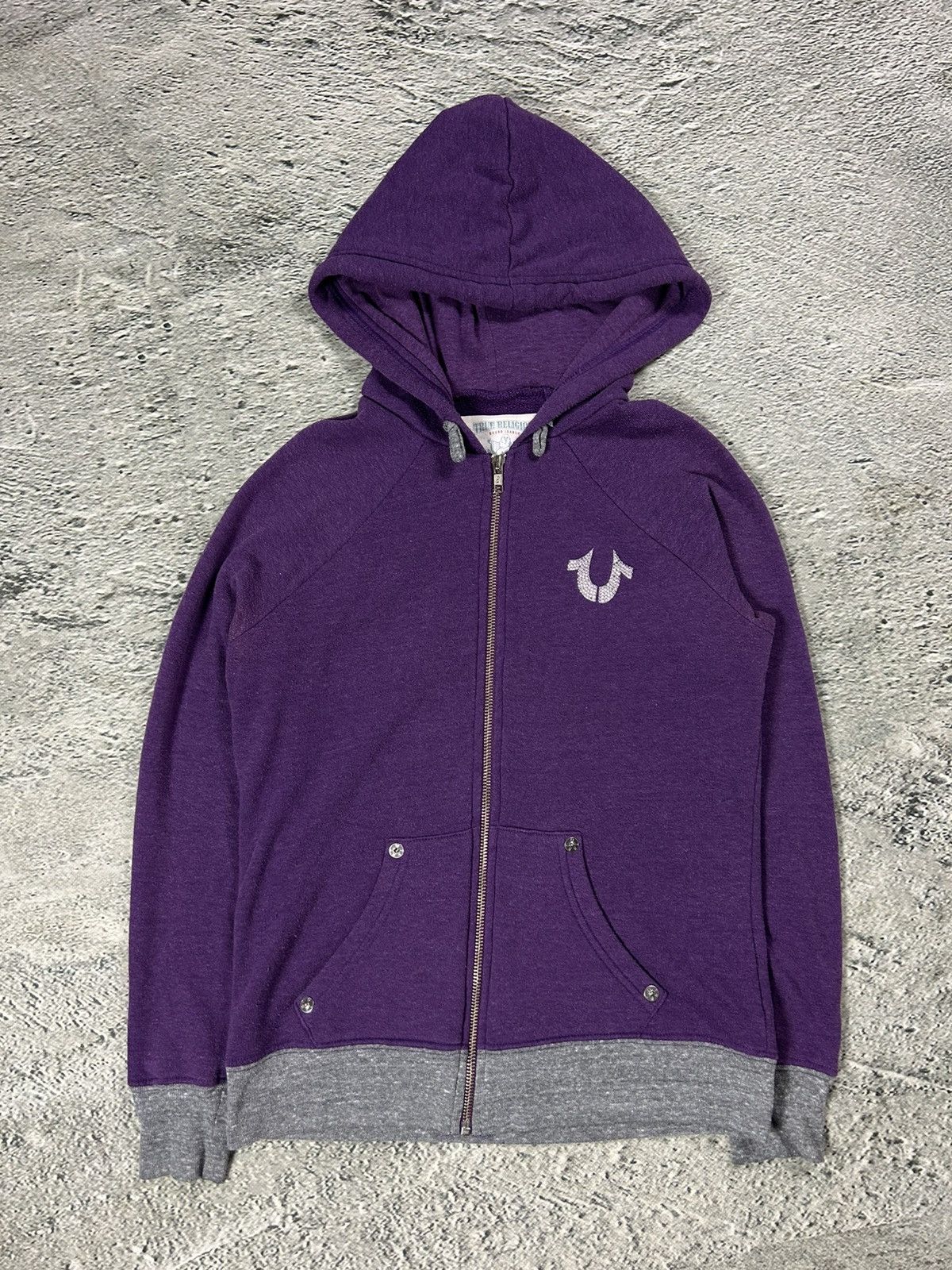 True Religion True Religion vintage zip hoodie purple Rhinestones Y2K Size S / US 4 / IT 40 - 1 Thumbnail