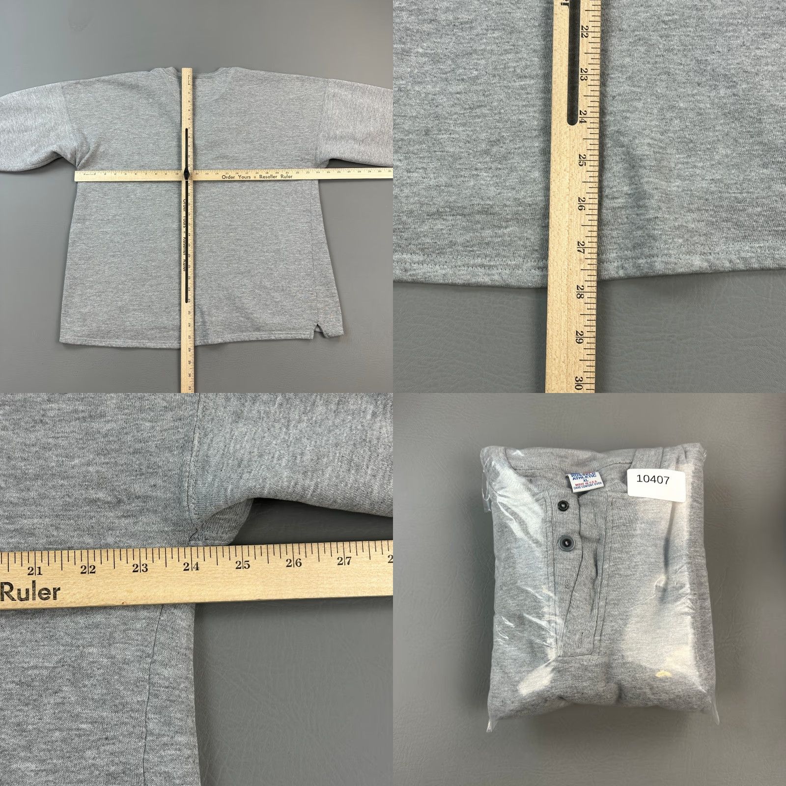 Russell Athletic VINTAGE Russell Athletic Sweatshirt Mens XL Gray Henley Pullover USA Made 90s Size US XL / EU 56 / 4 - 8 Thumbnail