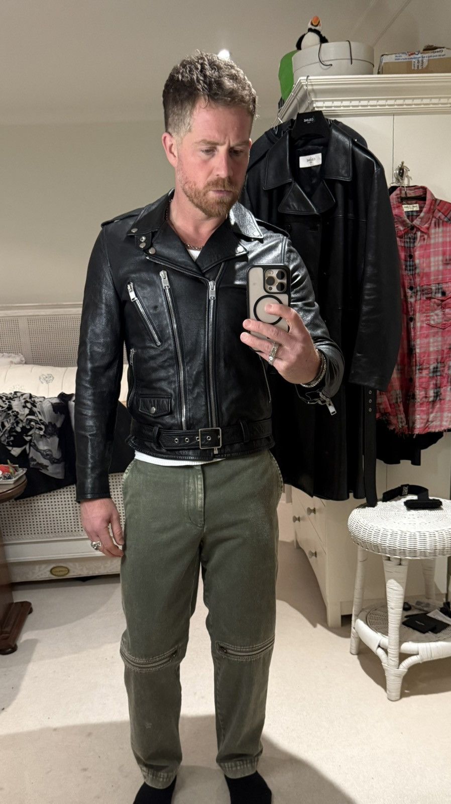 Saint Laurent Paris Saint Laurent Bloodluster leather L17 biker jacket Grail 50 Size US M / EU 48-50 / 2 - 5 Thumbnail