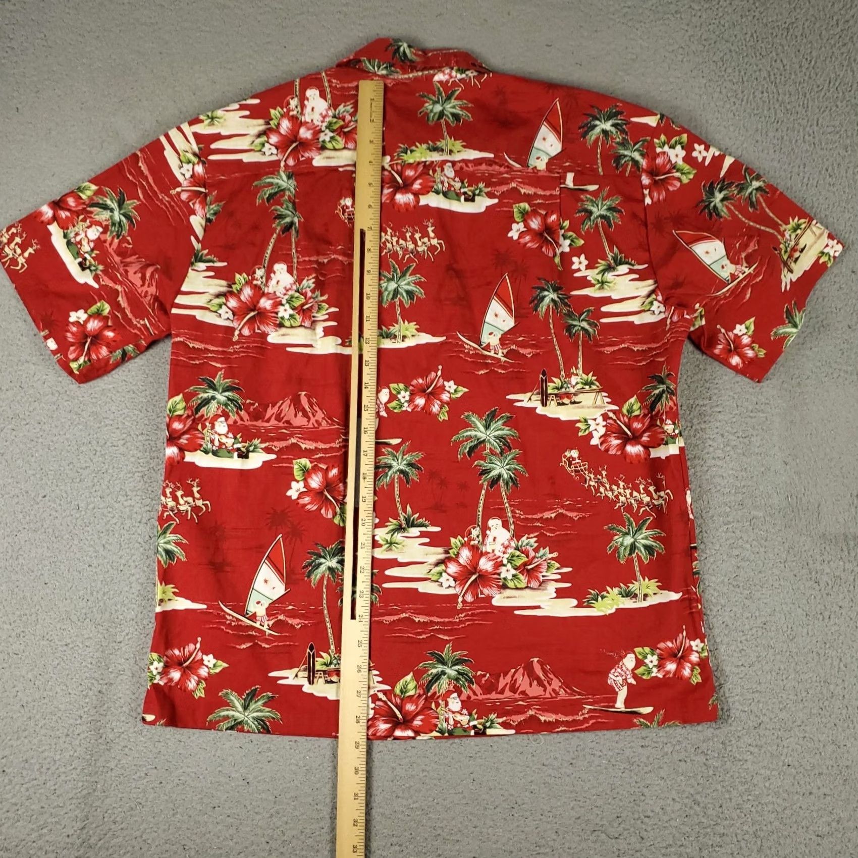 Vintage Ky's Shirt Mens Large Red Hawaiian Button Up Short Sleeve Collared Cotton Size US L / EU 52-54 / 3 - 3 Thumbnail