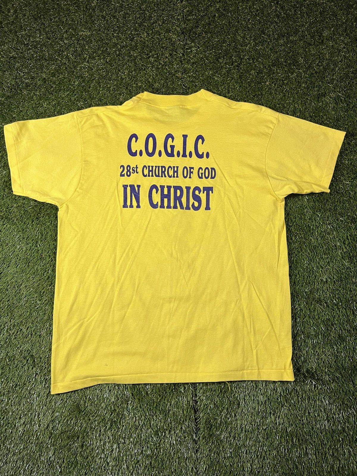 Vintage Vintage 90’s Single Stitched Jesus Christ Religion Tee Size US XL / EU 56 / 4 - 3 Thumbnail