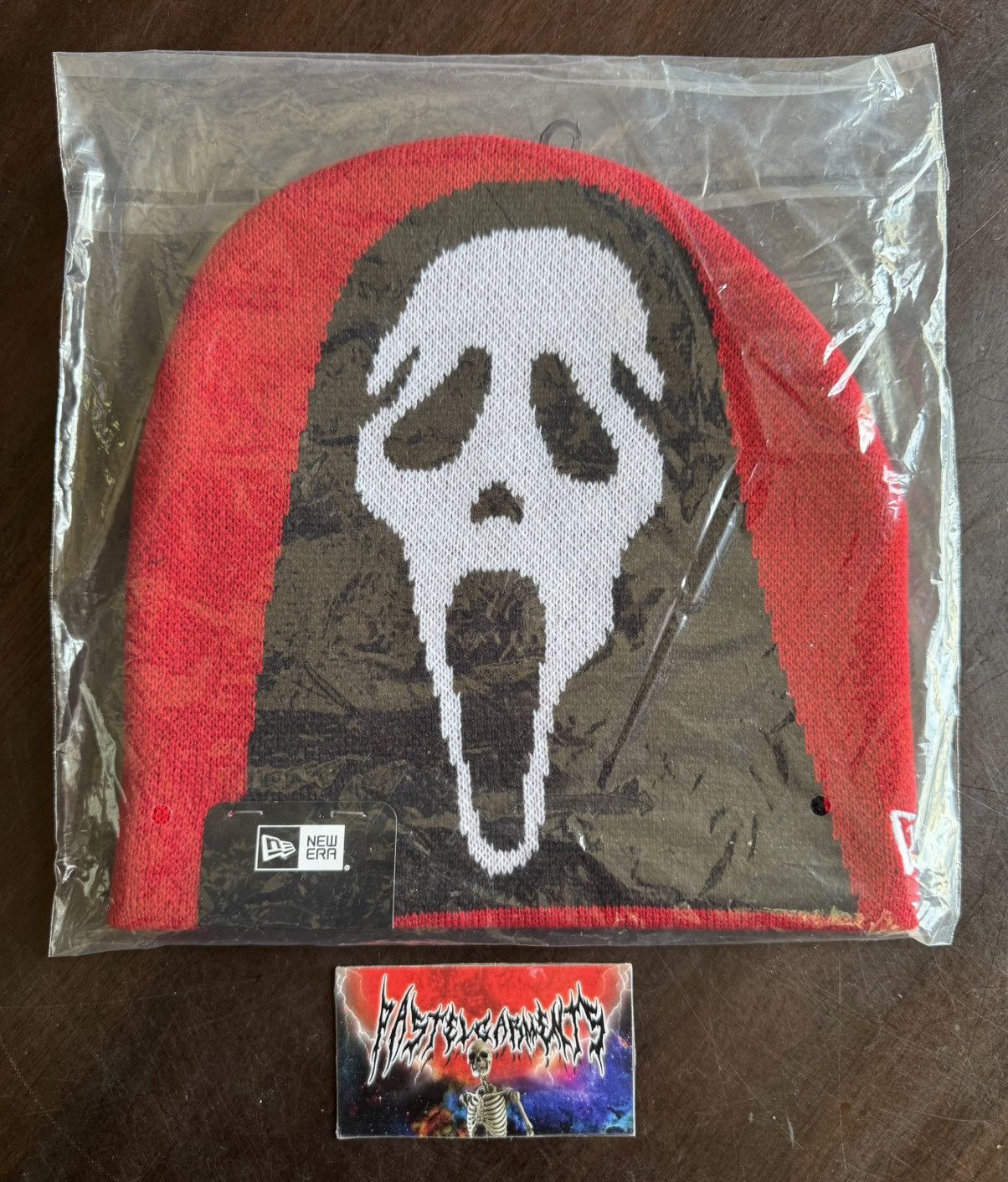 New Era × Supreme Supreme New Era Ghostface Beanie Red | Grailed