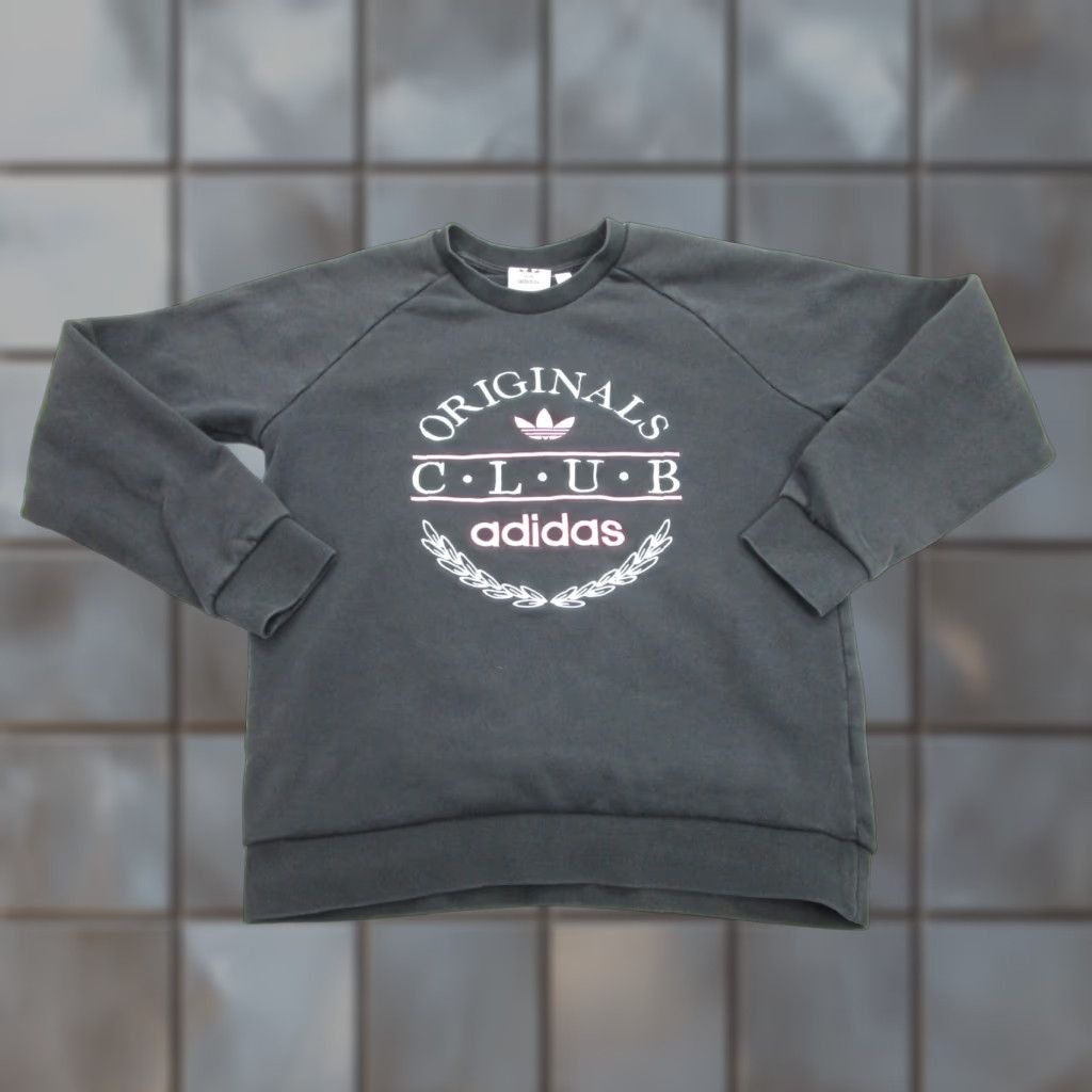 Adidas Adidas Originals Sweatshirt Crewneck Sweatshirt Black Medium Womens Pullover Crew Neck Sweatshirt Pullover Sweatshirt Firebird 90s Modern Activewear Size M / US 6-8 / IT 42-44 - 1 Thumbnail