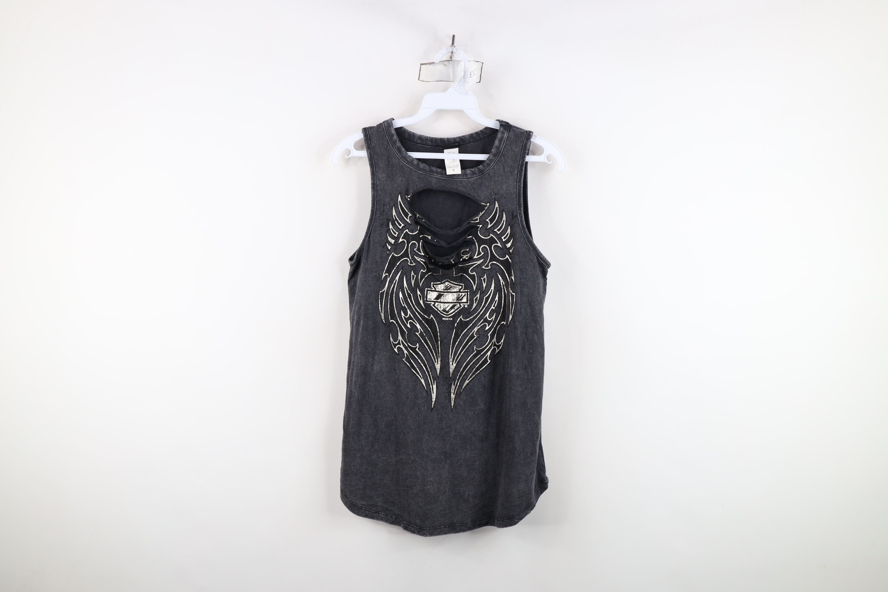 Harley Davidson Harley Davidson Wash UFC MMA Tribal Wings Sleeveless T-Shirt Size S / US 4 / IT 40 - 1 Thumbnail