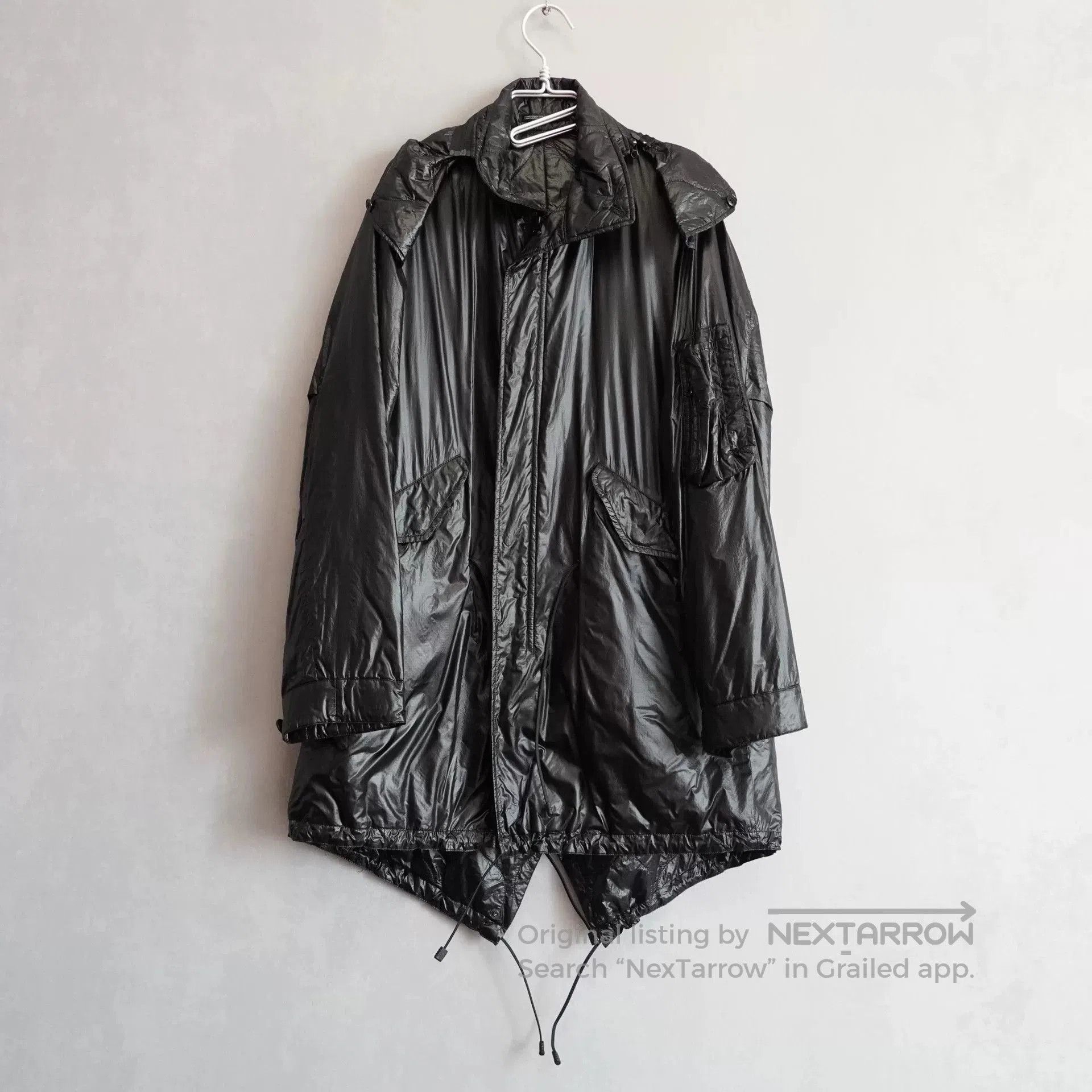 Yohji Yamamoto Yohji Yamamoto 13SS Nylon Fish Tail Coat. Size US S / EU 44-46 / 1 - 1 Thumbnail
