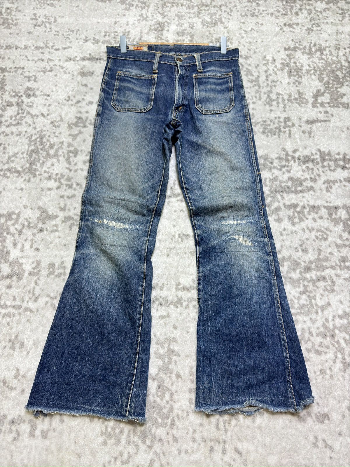 Big John Vintage Big John Distressed Talon Zip Release Hem Boot Cut Size US 30 / EU 46 - 1 Thumbnail