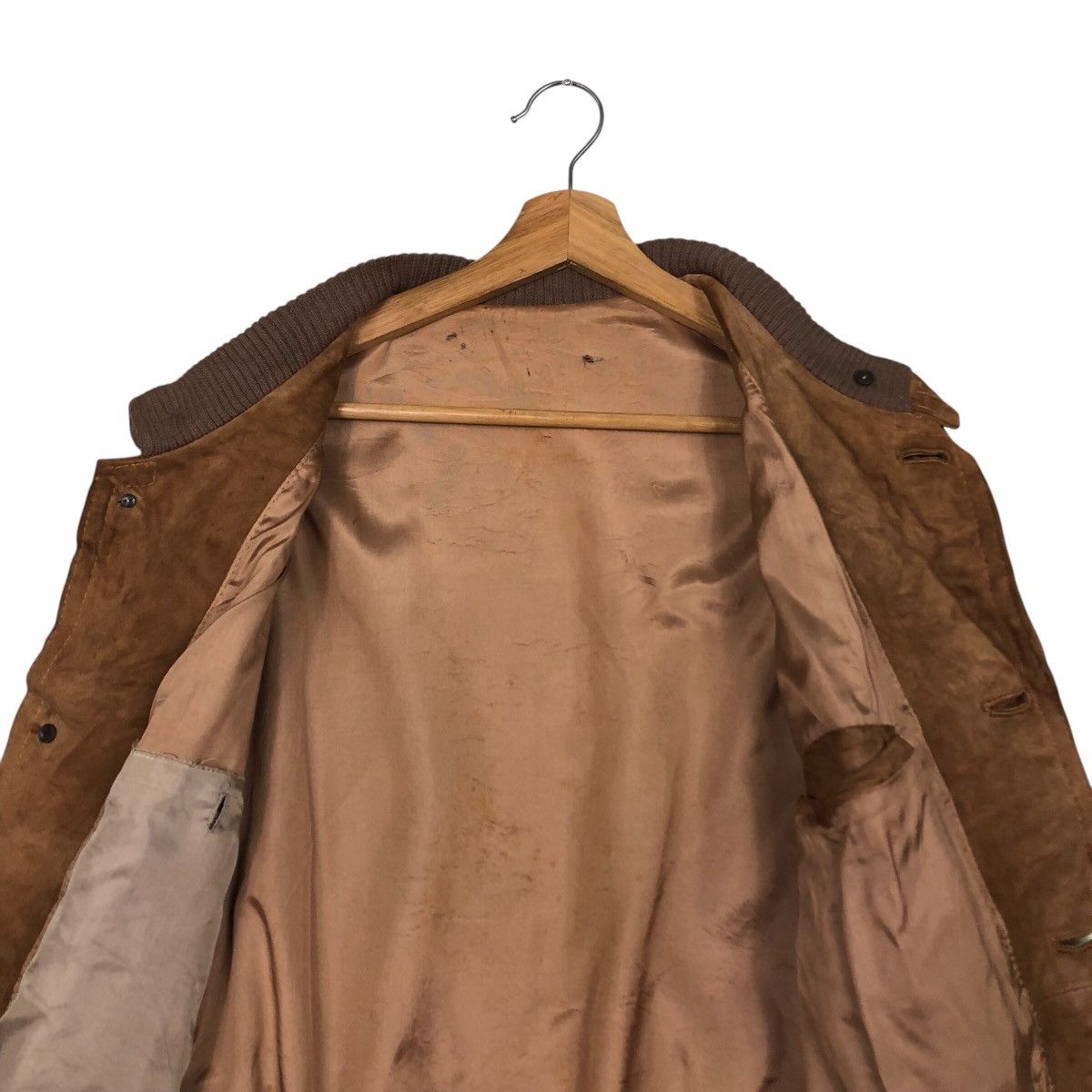 Japanese Brand 📌Vintage Genuine Leather Jacket Button Unknown Issey Miyake Size US M / EU 48-50 / 2 - 15 Thumbnail