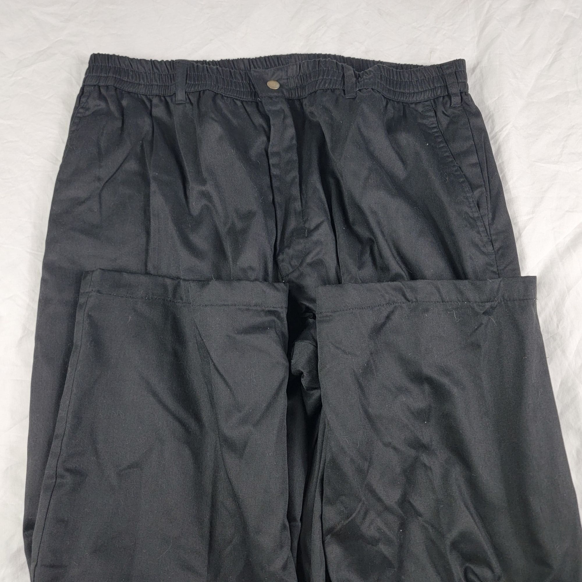 Other Habands Ice House Flannel Lined Slacks Mens 42 Black Pants W Size US 42 / EU 58 - 3 Thumbnail