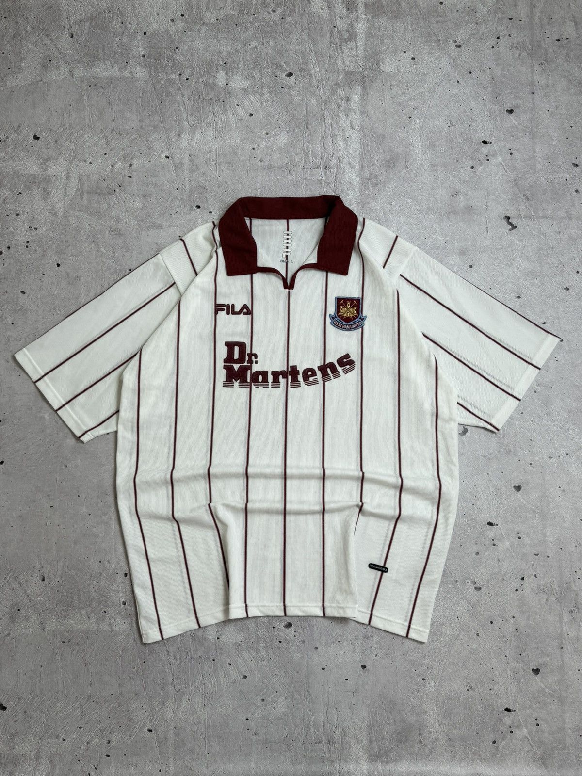 Fila × Vintage 02/03 West Ham United Di Canio Away Shirt | Grailed