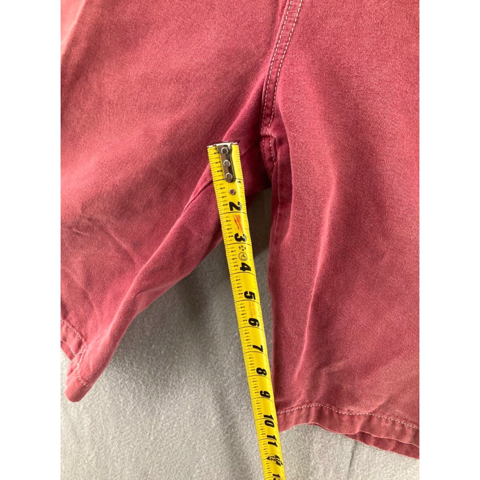 Vintage VINTAGE Union Bay Bermuda Shorts Mens 32 Red Regular Inseam 10in Belt Loops 5-Pocket Men's Casual Summer 90s Style Size US 32 / EU 48 - 4 Thumbnail