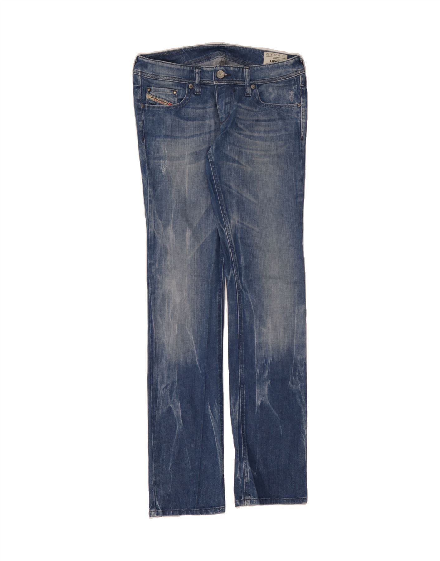 Diesel Womens Lowky Slim Jeans W27 L32 Blue Cotton Size 42" / US 20 - 1 Thumbnail