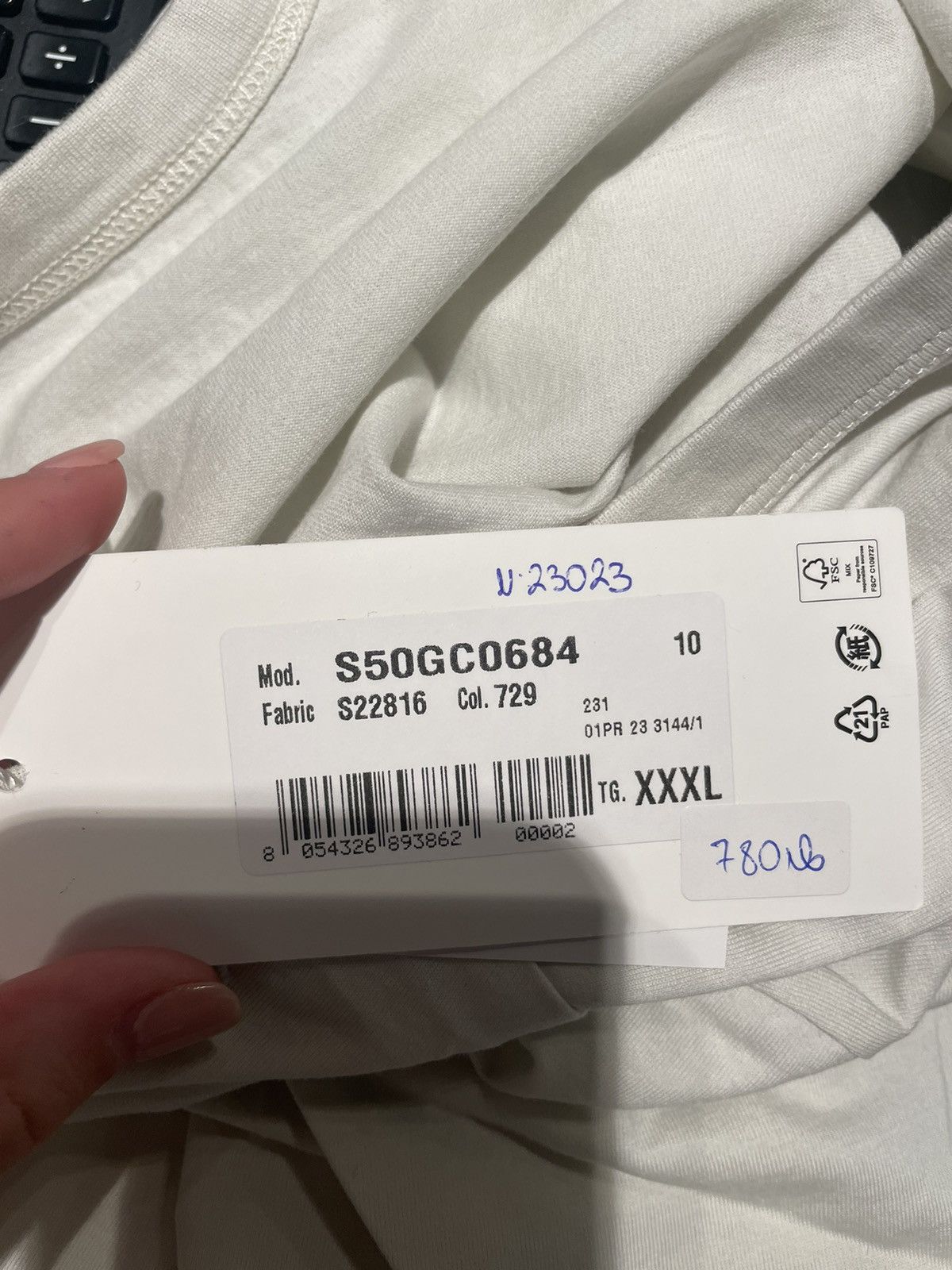 Maison Margiela Logo cotton t-shirt Size US XXL / EU 58 / 5 - 6 Thumbnail