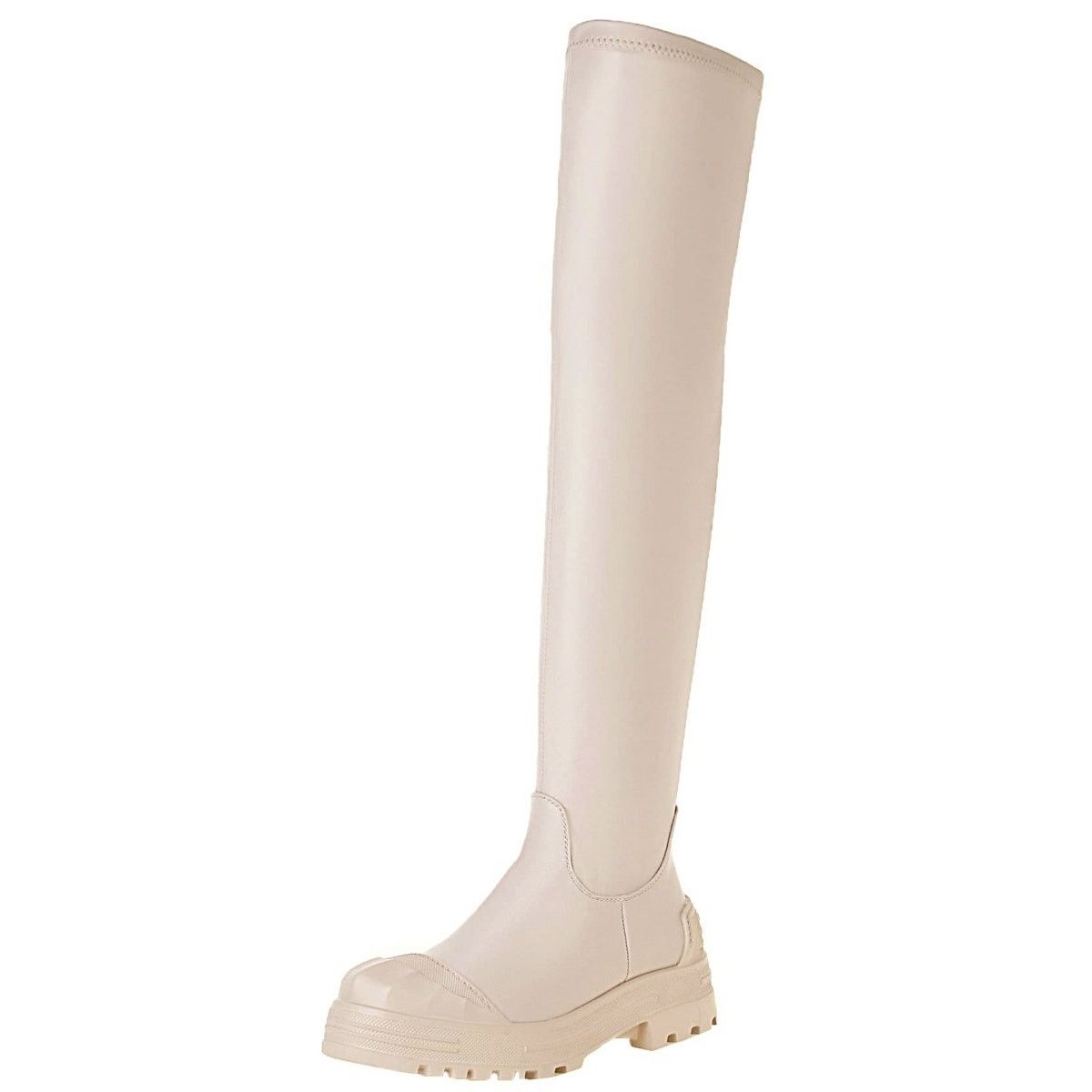 Other Vivianly Womens 8 Platform Thigh High OTK Stretchy Boots Size US 8 / IT 38 - 1 Thumbnail