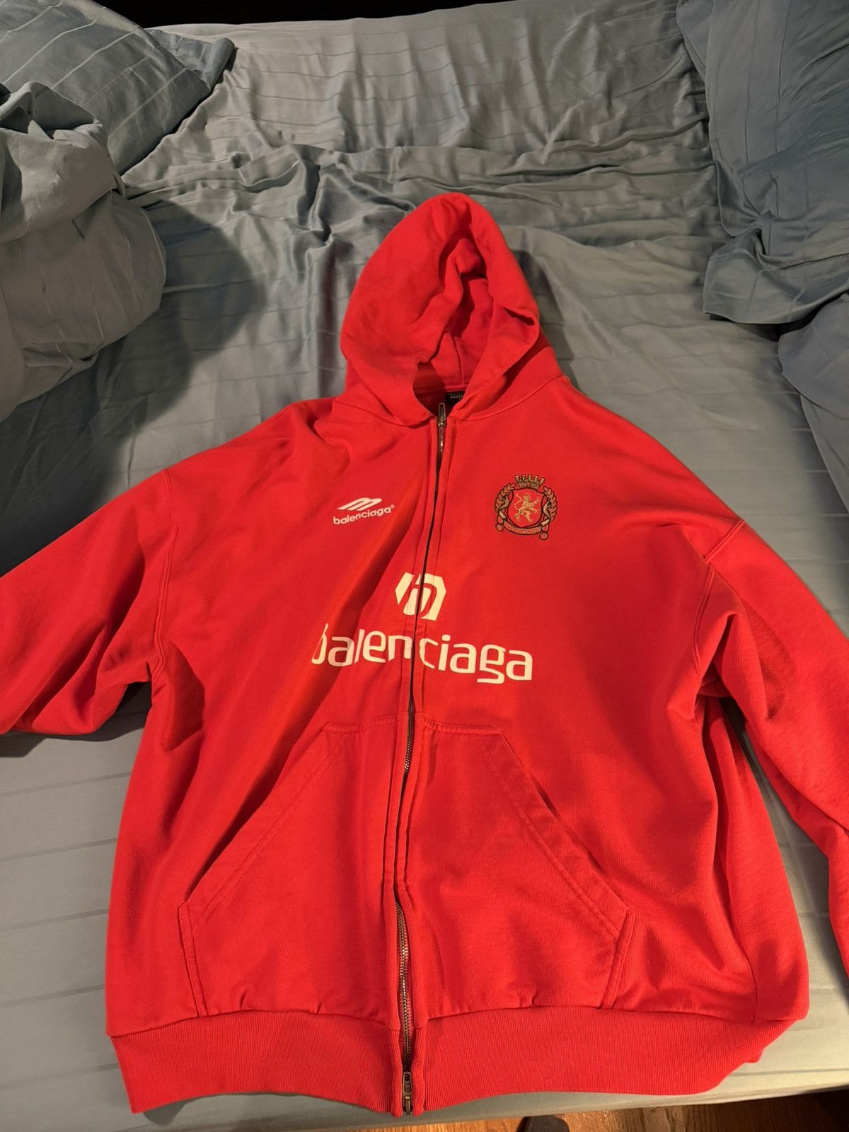 Balenciaga Balenciaga Aoyama Soccer Zip Up Hoodie | Grailed