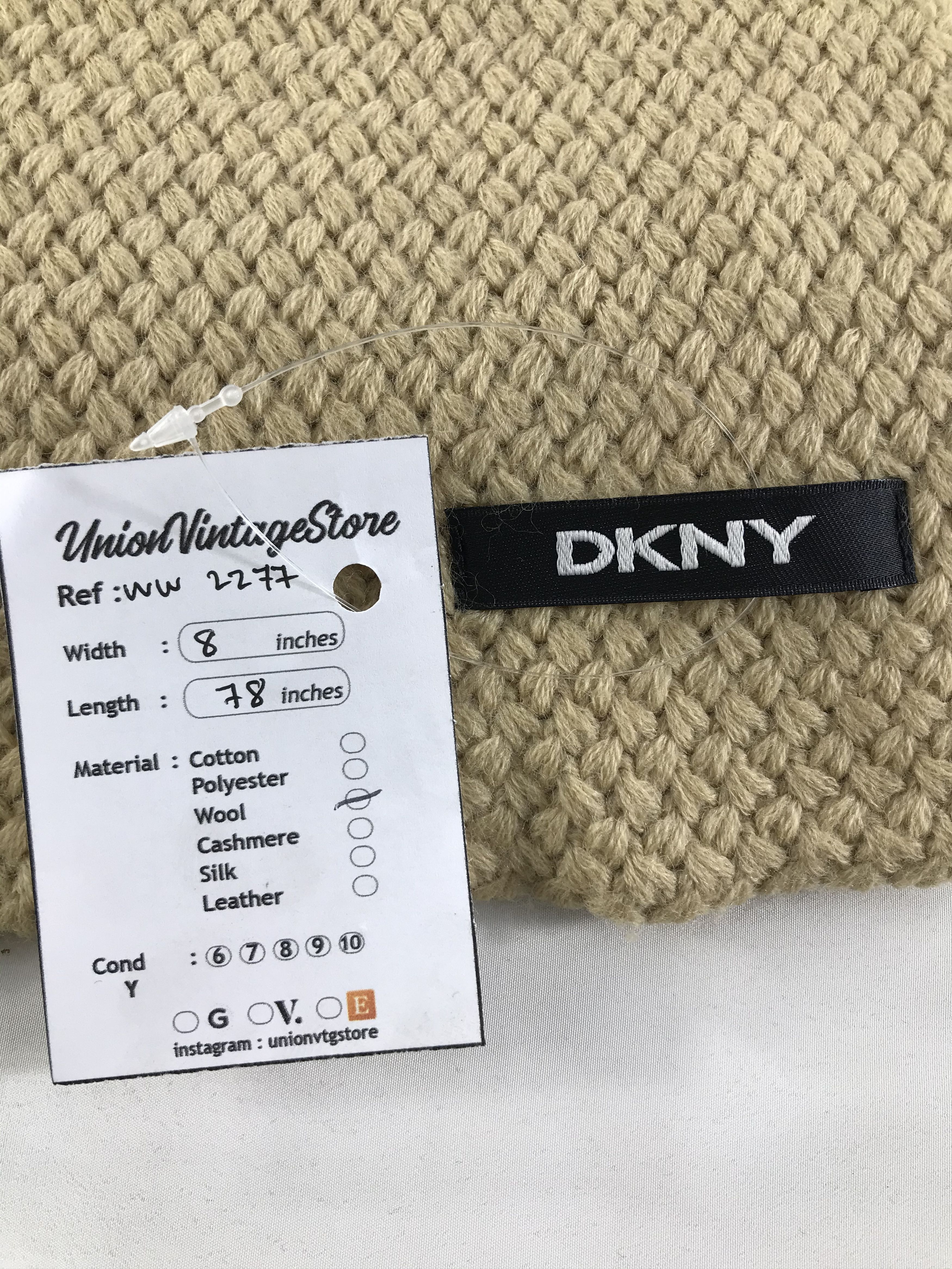 DKNY × Vintage DKNY Scarf / Muffler / Neckwear - WW2277 Size ONE SIZE - 4 Thumbnail