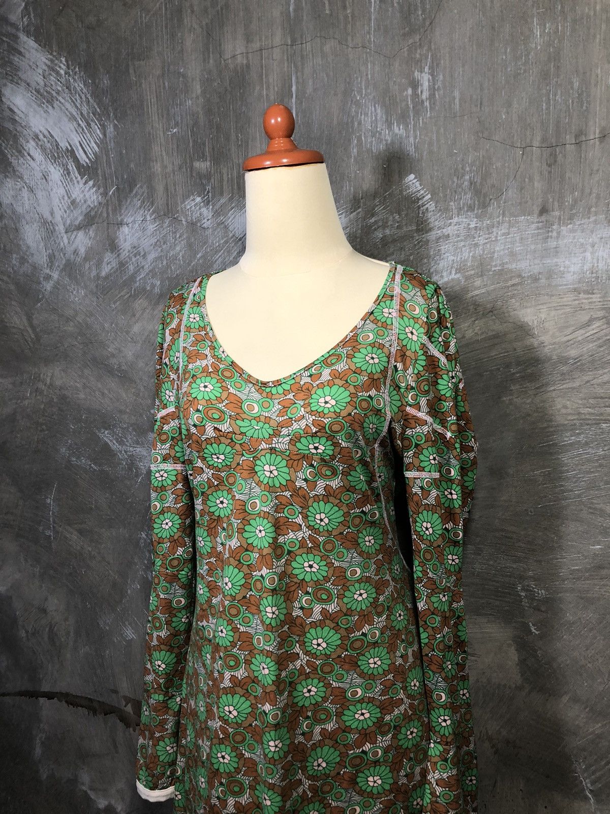 Issey Miyake Issey Miyake Zucca Flower Midi Dress Size M / US 6-8 / IT 42-44 - 12 Thumbnail