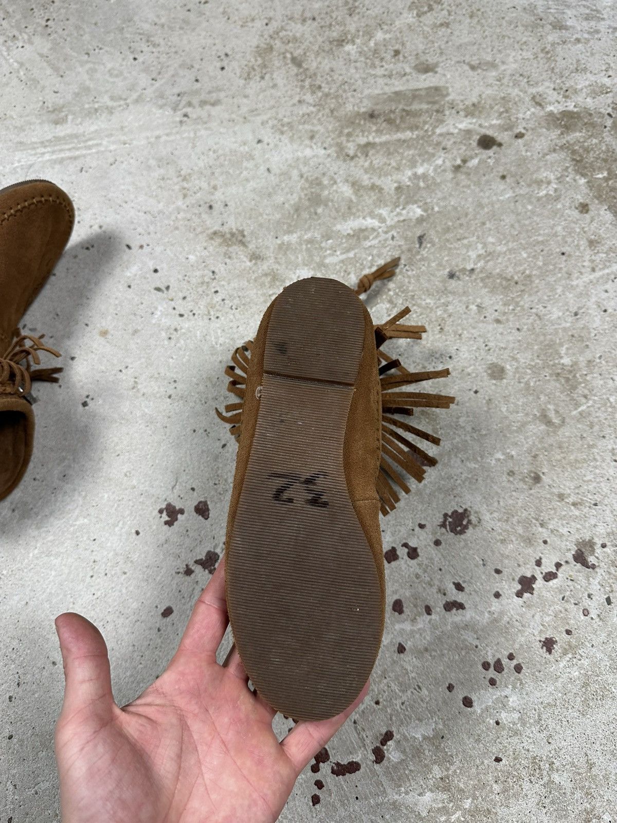 Christian Audigier × Ed Hardy × Vintage Vintage Y2K Ed Hardy Brown Suede Skull Fringe Moccasins Size US 6 / IT 36 - 6 Thumbnail