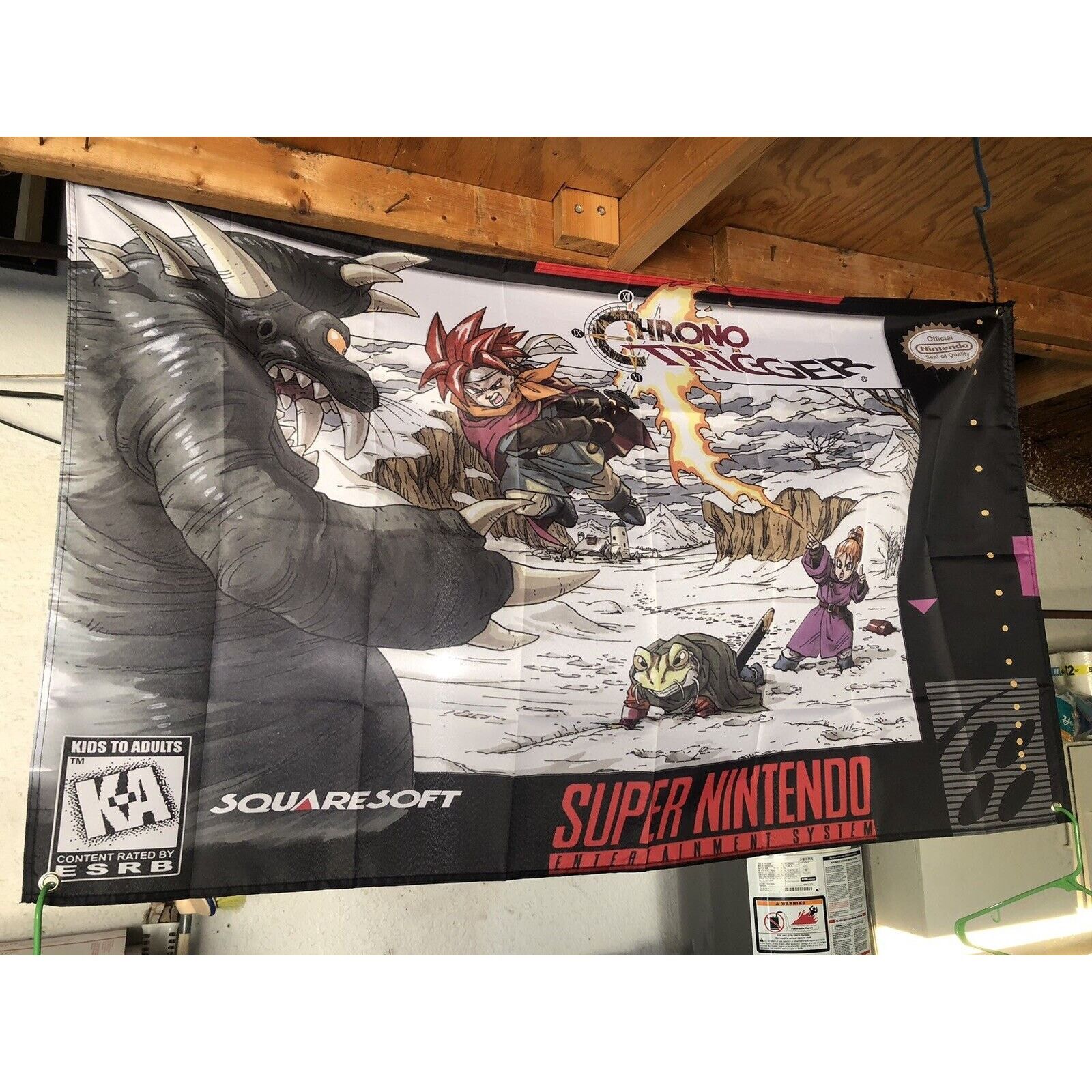 Nintendo Chrono Trigger 5' Flag Banner Poster / Super Nintendo SNES Size ONE SIZE - 1 Thumbnail