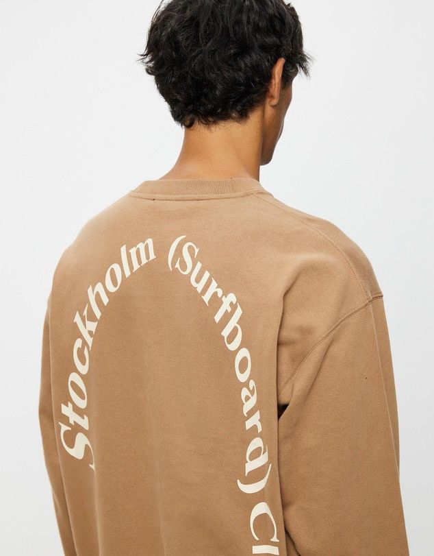 Stockholm Surfboard Club Stockholm Surfboard Club Brown Back Logo Sweatshirt sz M Size US M / EU 48-50 / 2 - 2 Thumbnail