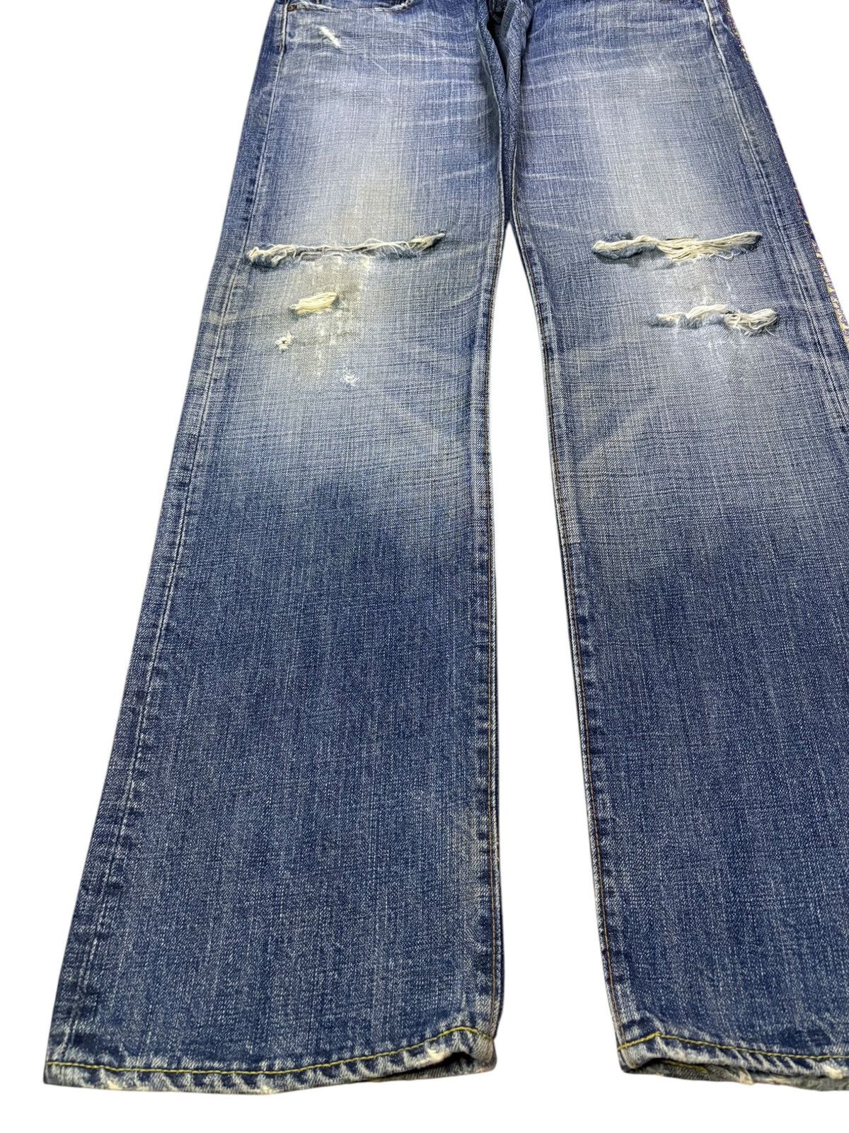 Eternal × Japanese Brand Vintage Eternal Mud Wash Distressed Ripped Baggy Jeans Size US 35 - 6 Thumbnail