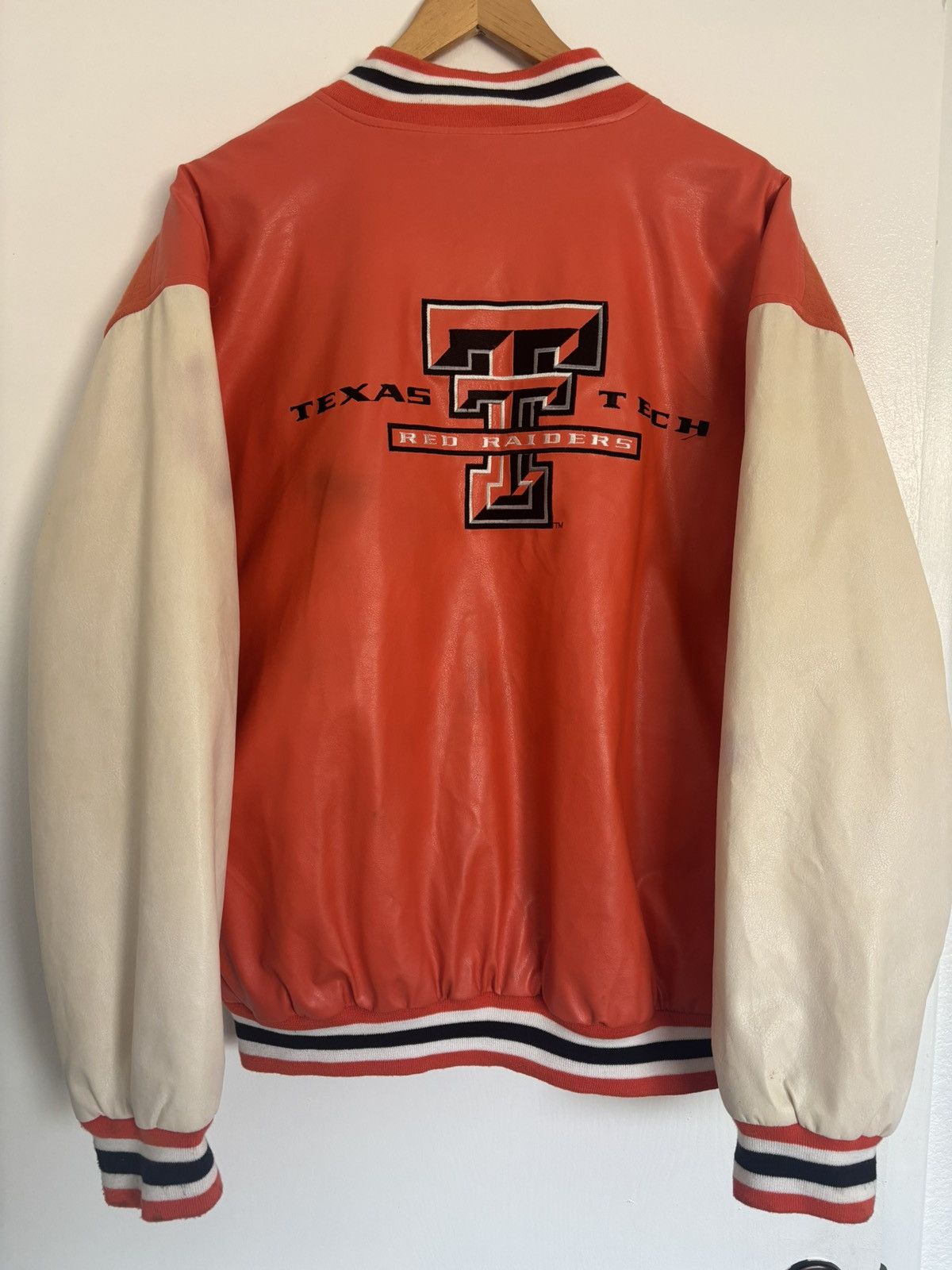 Vintage Vintage 90’s-00’s Texas Tech Varsity Jacket Size US L / EU 52-54 / 3 - 3 Thumbnail