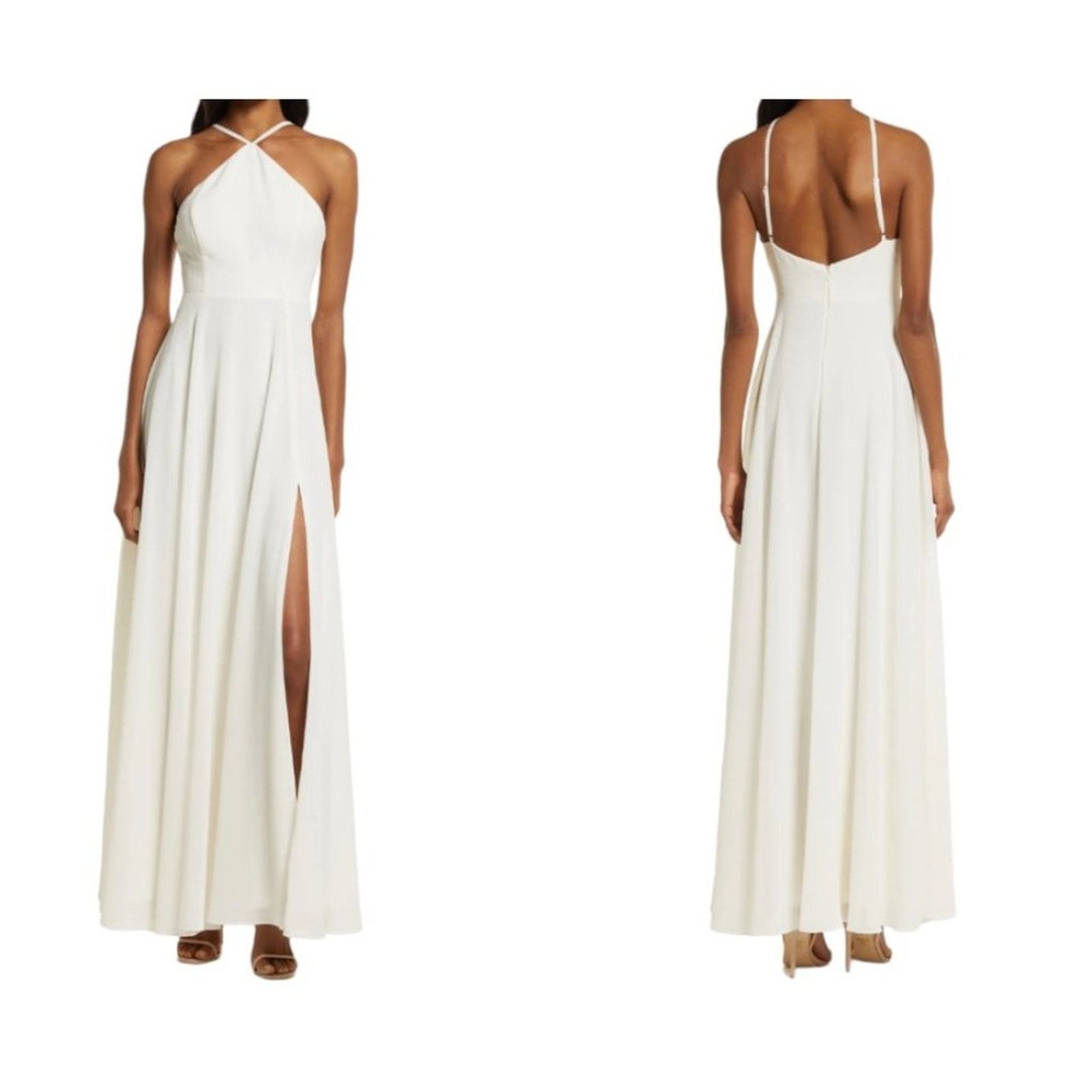 Lulu's Absolutely Breathtaking Halter Gown XS NWT $88 MSRP