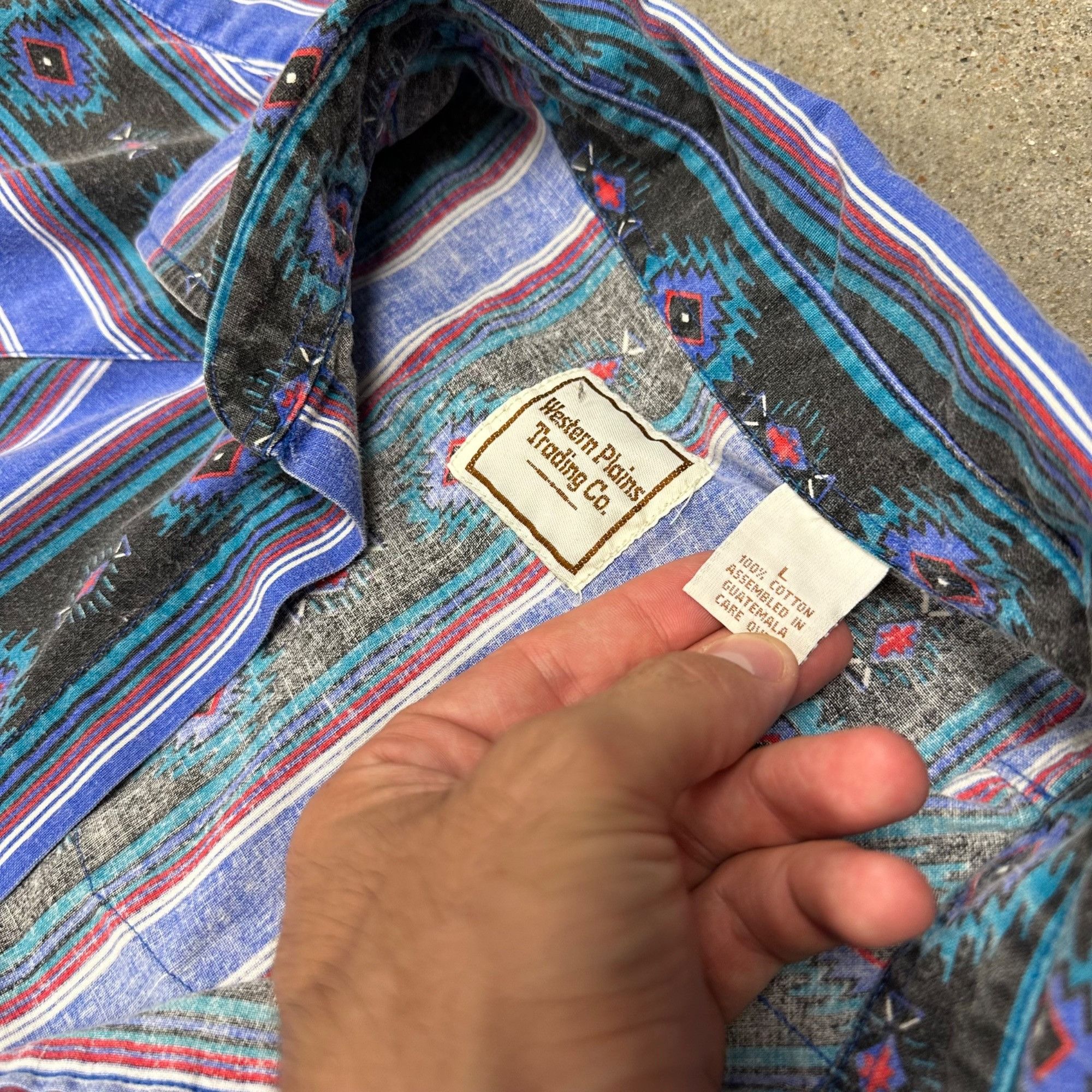 Vintage Vintage Brushpopper Style Patterned Western Button Up Shirt Size US XL / EU 56 / 4 - 3 Thumbnail