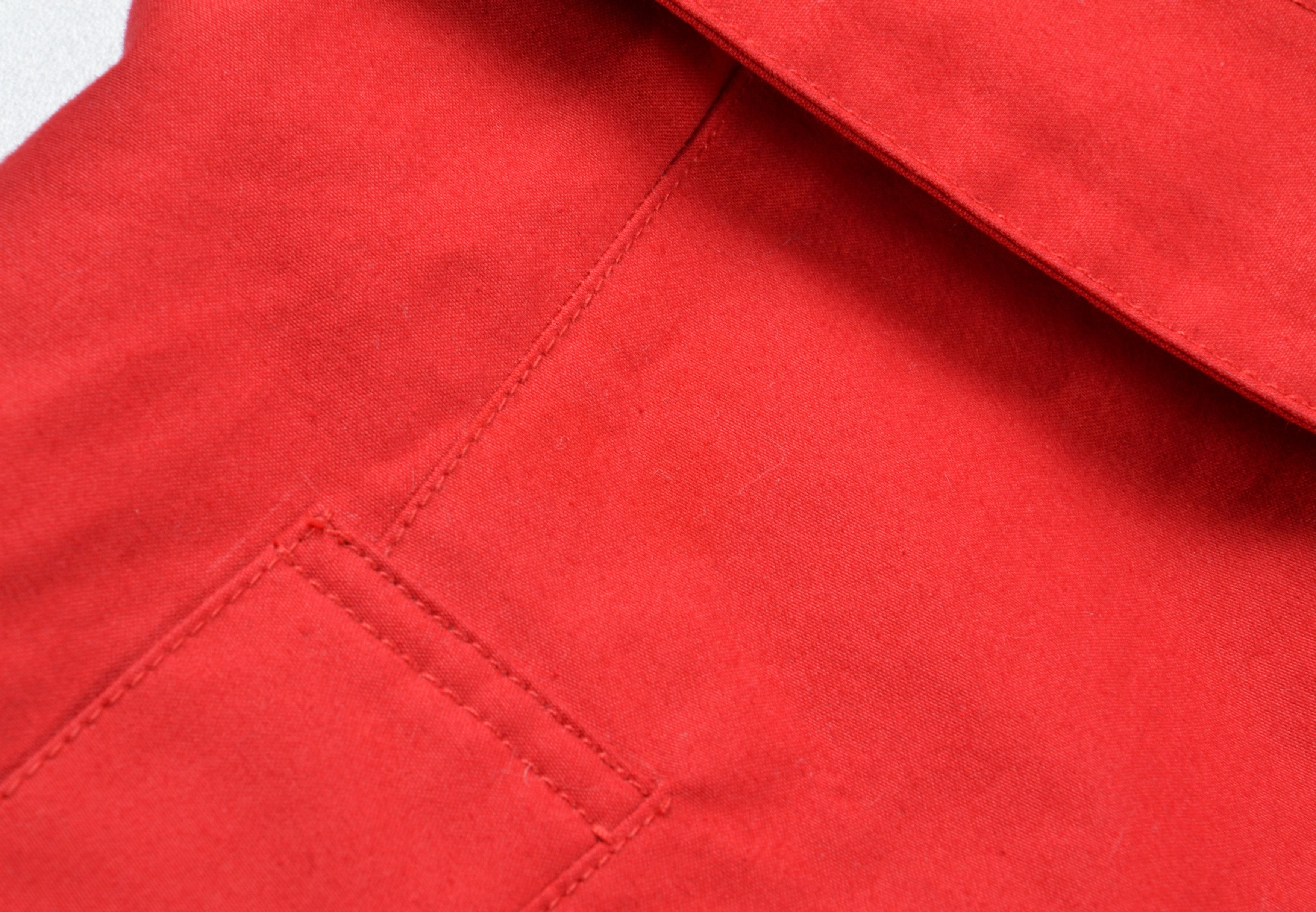 Other House Of Bruar Waxed Cotton Red Belted Trench Coat Size M / US 6-8 / IT 42-44 - 8 Thumbnail