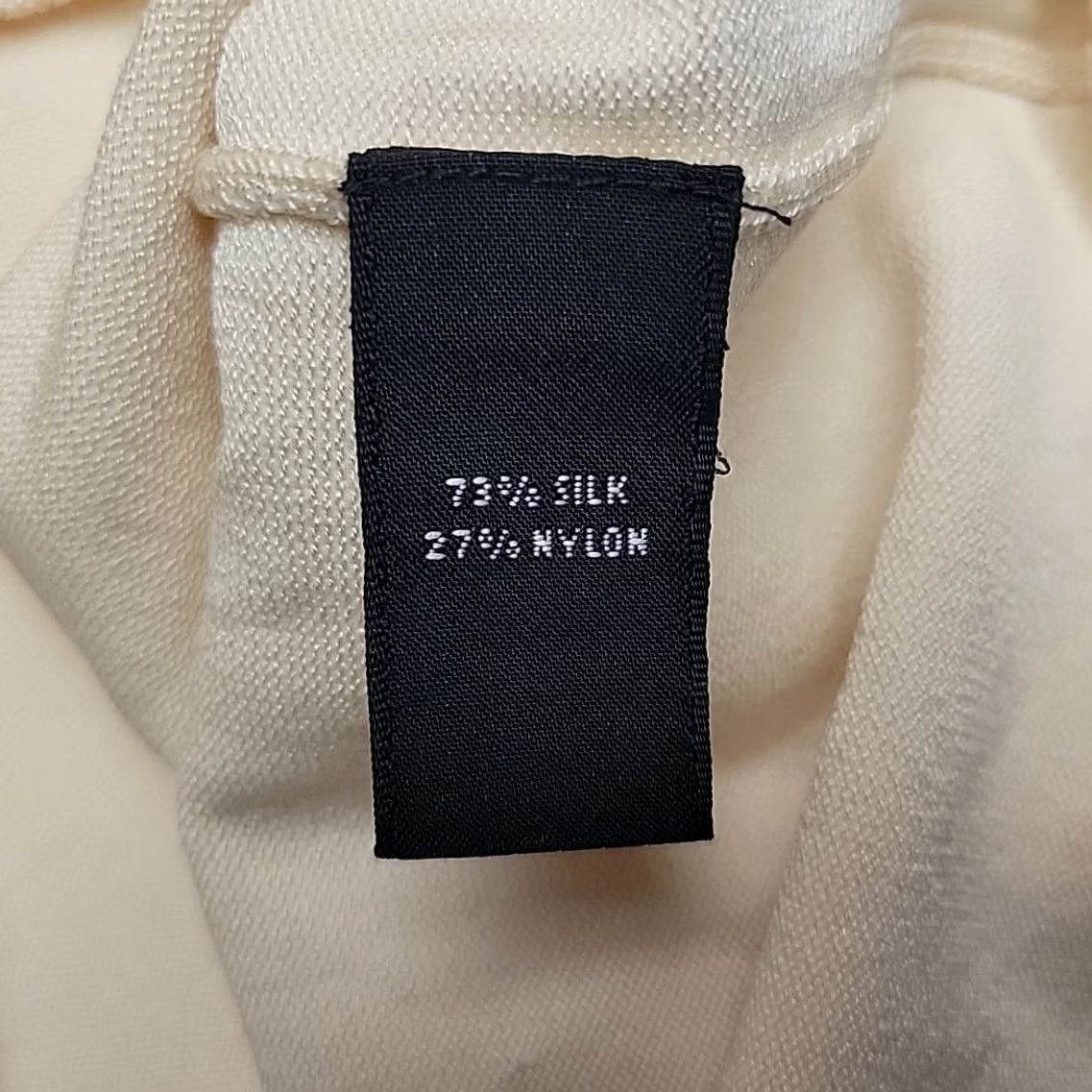 Vintage Josephine Chaus Top Women L Cream Sleeveless Silk Blend Capsule Wardrobe Knit Pullover Casual Sleeveless Shirt Womens Beige Size L / US 10 / IT 46 - 4 Thumbnail