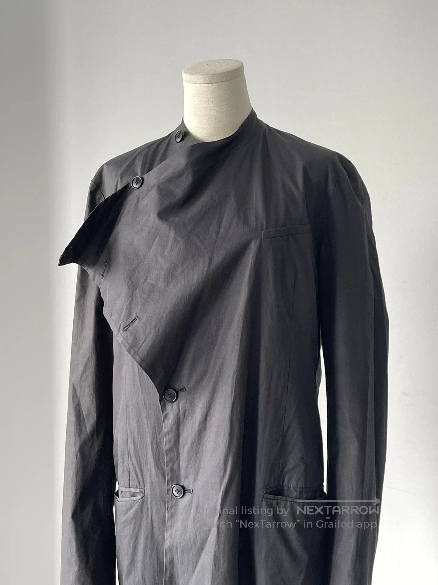 Helmut Lang Helmut Lang Black Long Coat Trench. Size US S / EU 44-46 / 1 - 2 Thumbnail