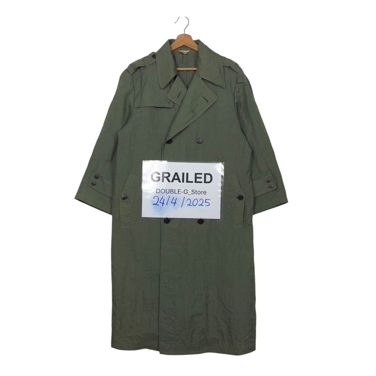 Japanese Brand × Vintage 📌Rich Green Vintage Long Jacket San-Entry Bondage Parachute Size US M / EU 48-50 / 2 - 1 Thumbnail