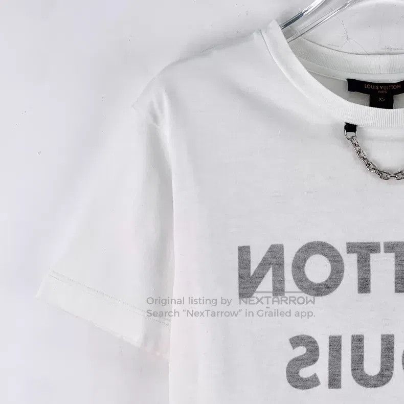 Louis Vuitton Louis Vuitton White classic logo neckline chain cotton sho Size US XS / EU 42 / 0 - 3 Thumbnail