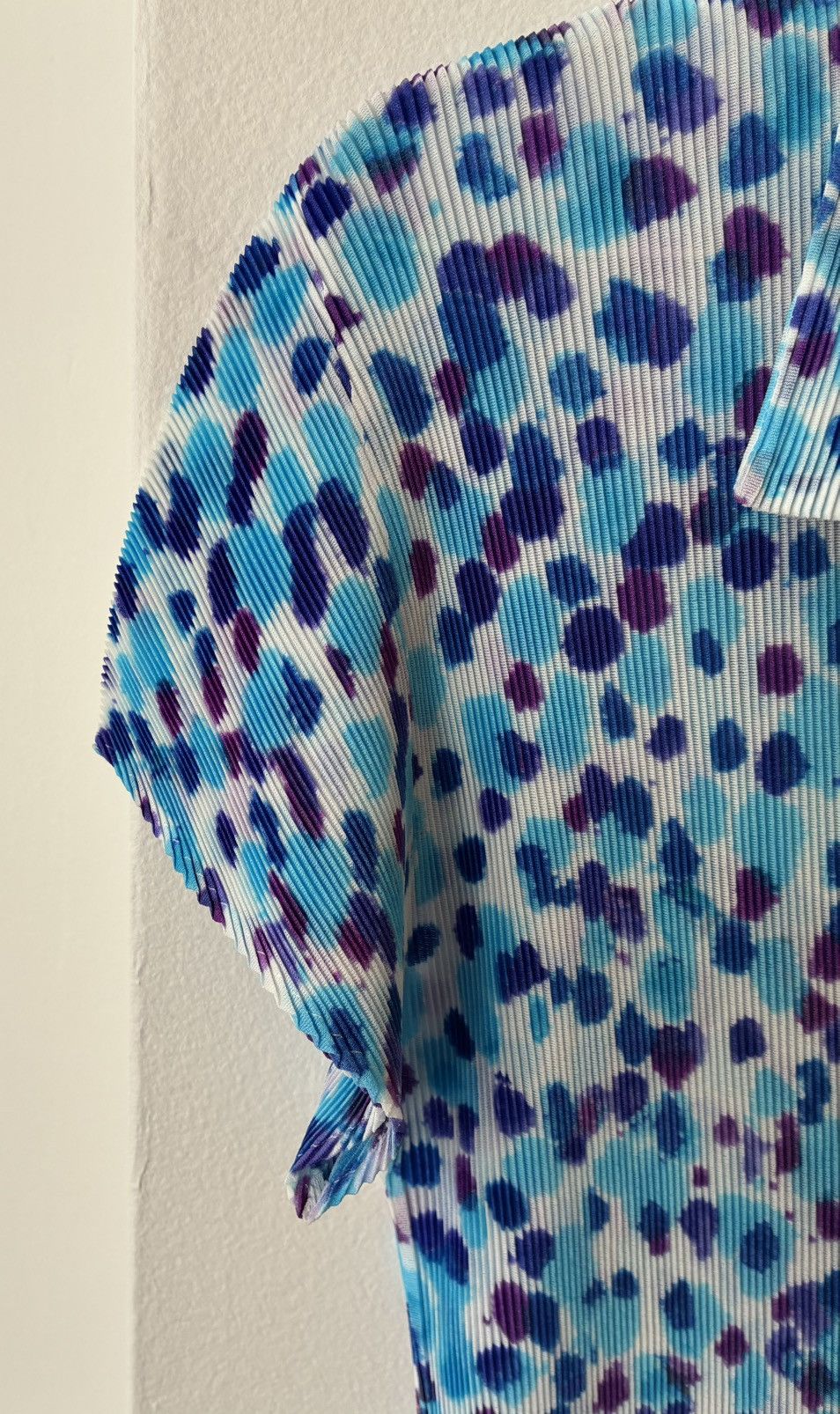 Pleats Please Issey Miyake PLEATS PLEASE Polka Dot Splatter Print Polo Size M / US 6-8 / IT 42-44 - 18 Thumbnail