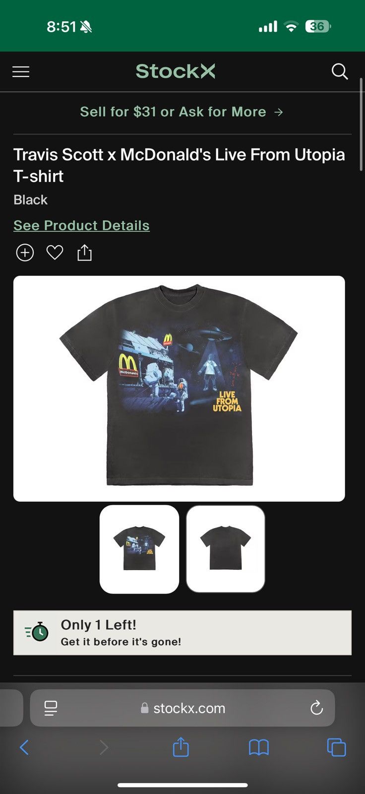 Travis Scott Mcdonald’s Utopia shirt Size US XL / EU 56 / 4 - 1 Thumbnail
