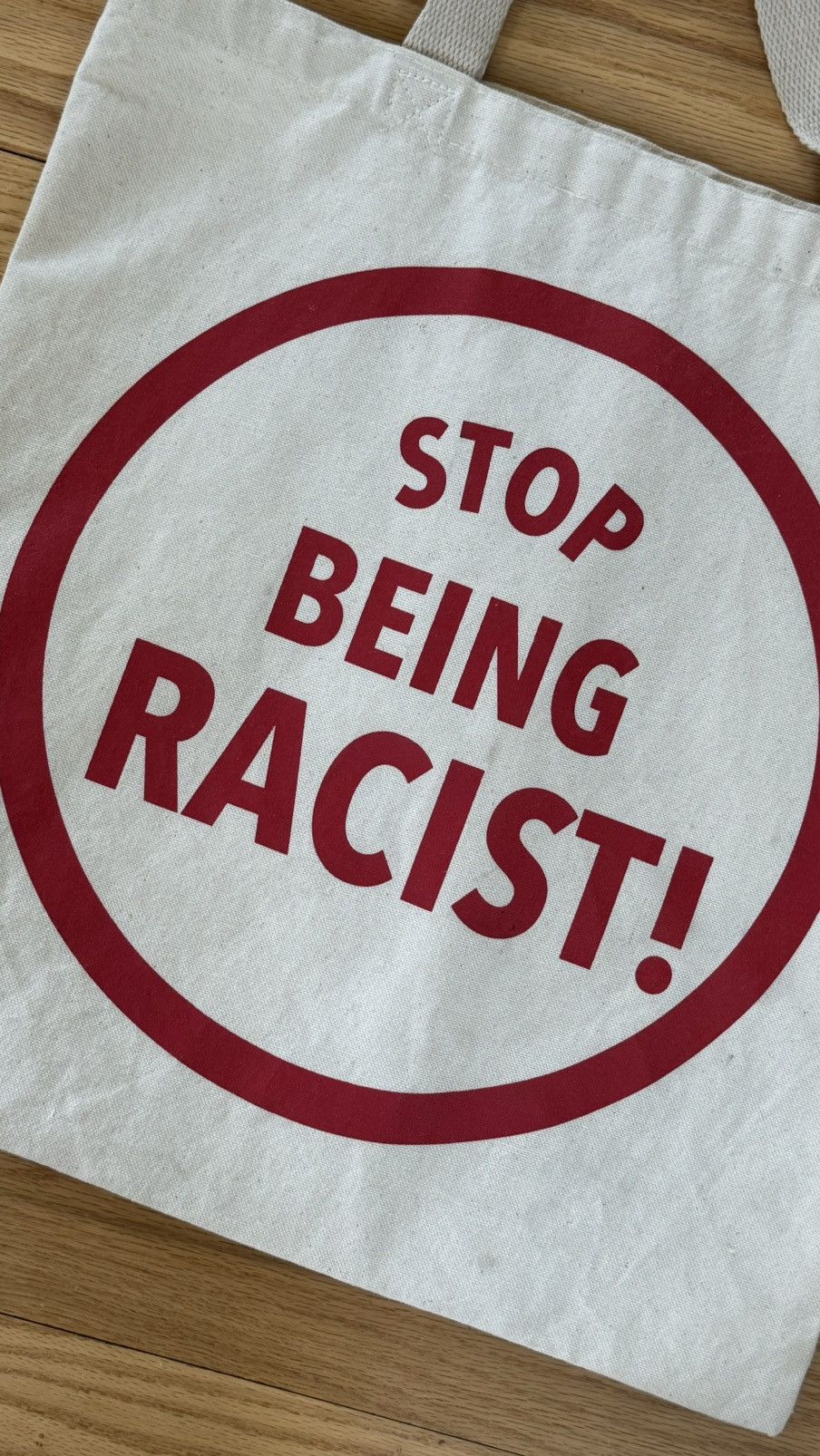 Gallery Dept. gallery dept dont be racist tote bag Size ONE SIZE - 2 Thumbnail