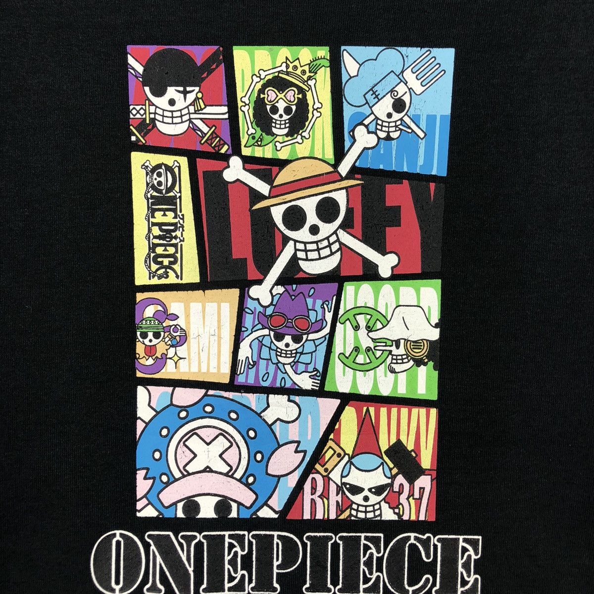 One Piece Vintage Y2K One Piece Monkey D. Luffy Full Line up Crew Size US XL / EU 56 / 4 - 9 Thumbnail
