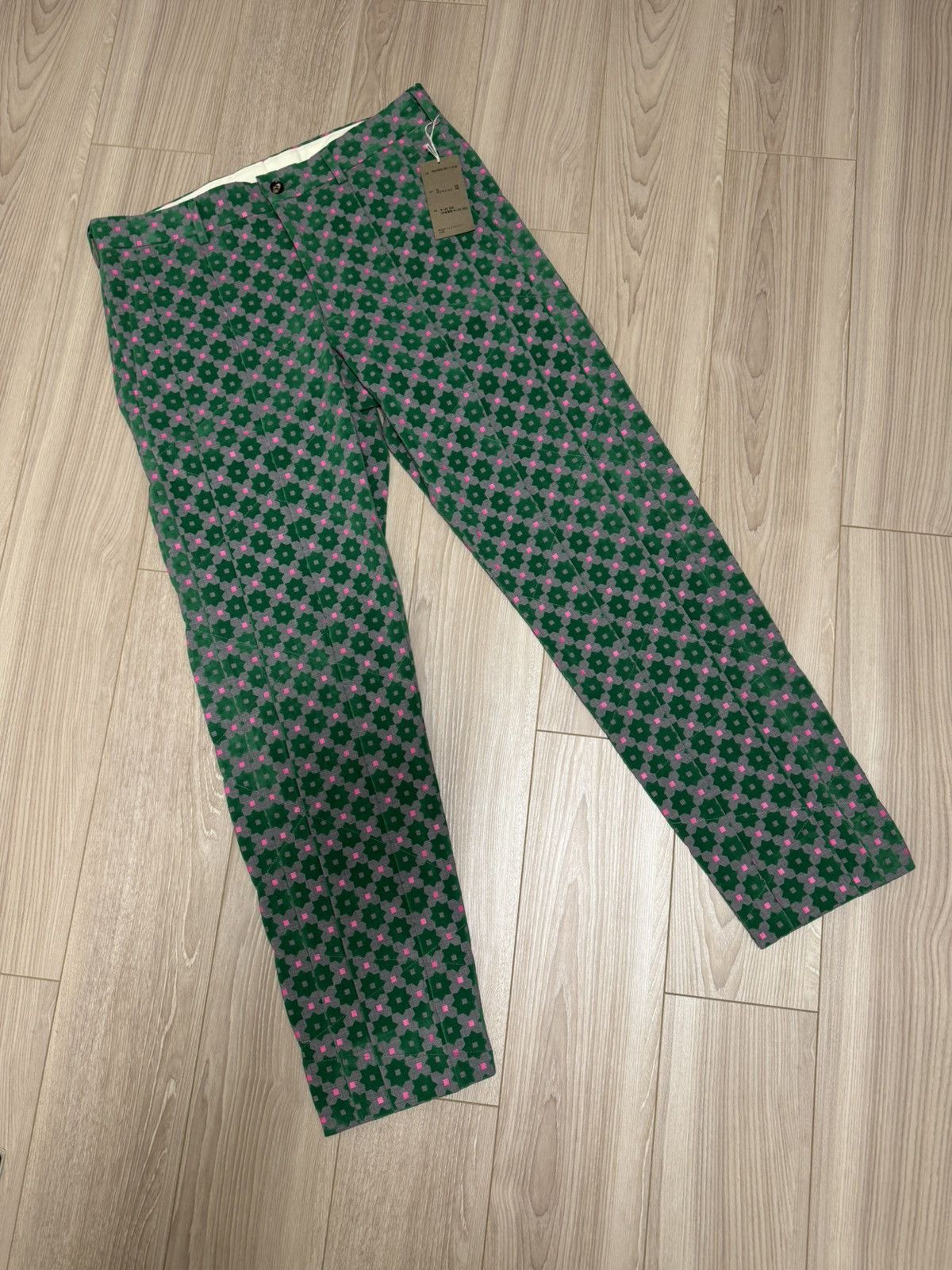 Comme des Garcons Homme Plus Comme des Garçons Homme Plus Floral Jacquard Runway Trousers Size US 34 / EU 50 - 4 Thumbnail